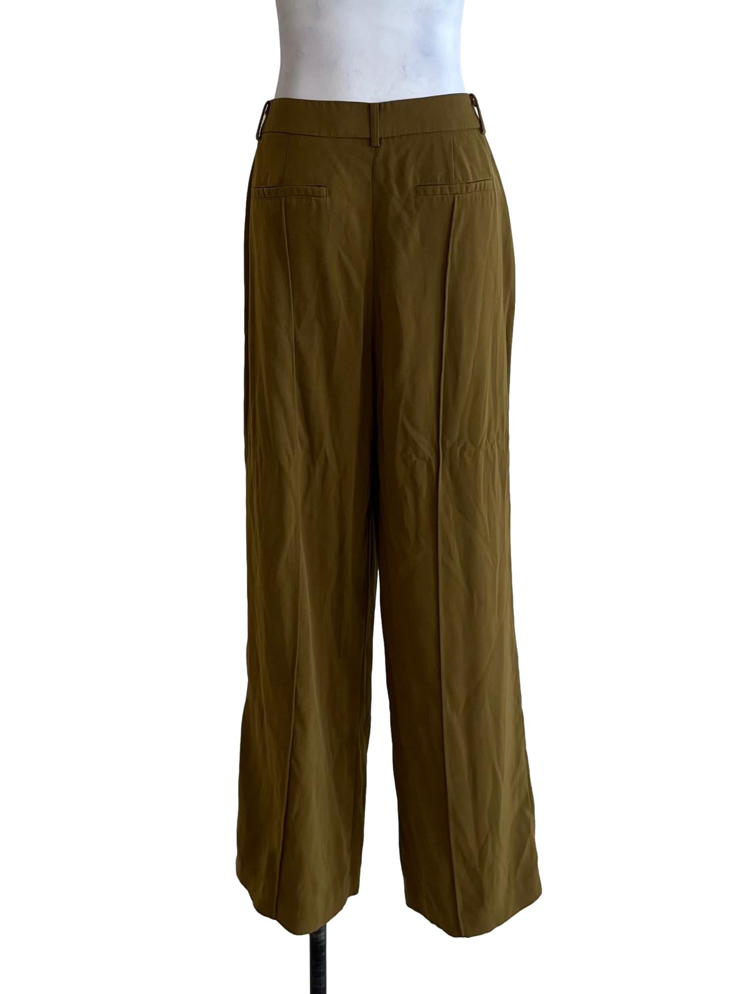 Coffee Brown Plain Formal Pants