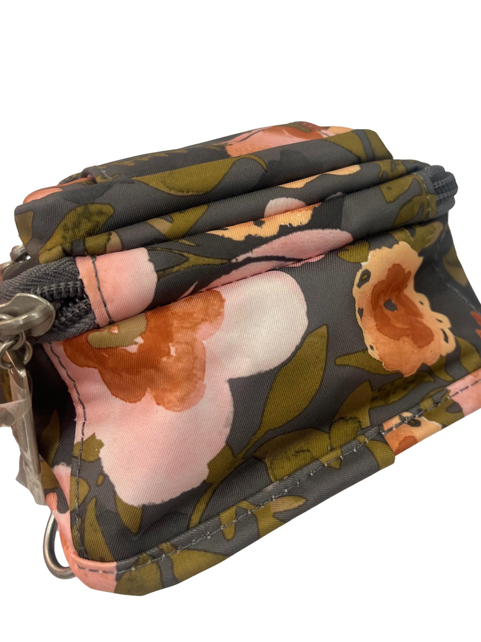 Grey Floral  Be Right Back Mini Crossbody Bag