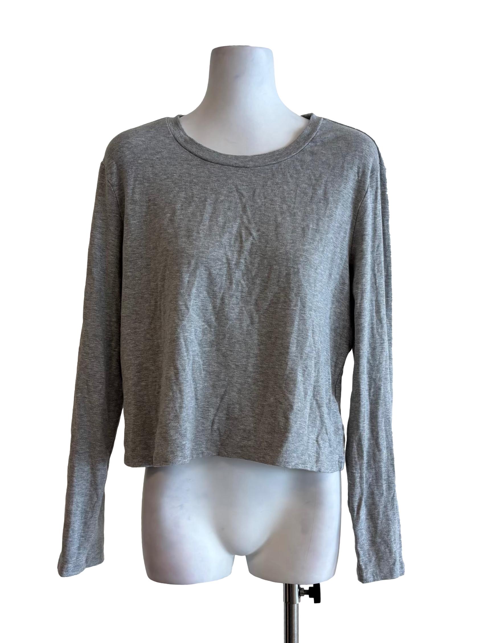 Storm Grey Long Sleeve Top
