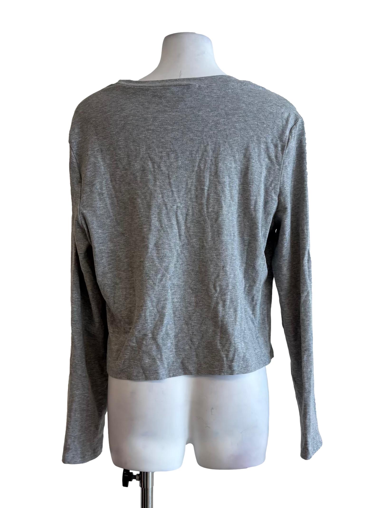Storm Grey Long Sleeve Top
