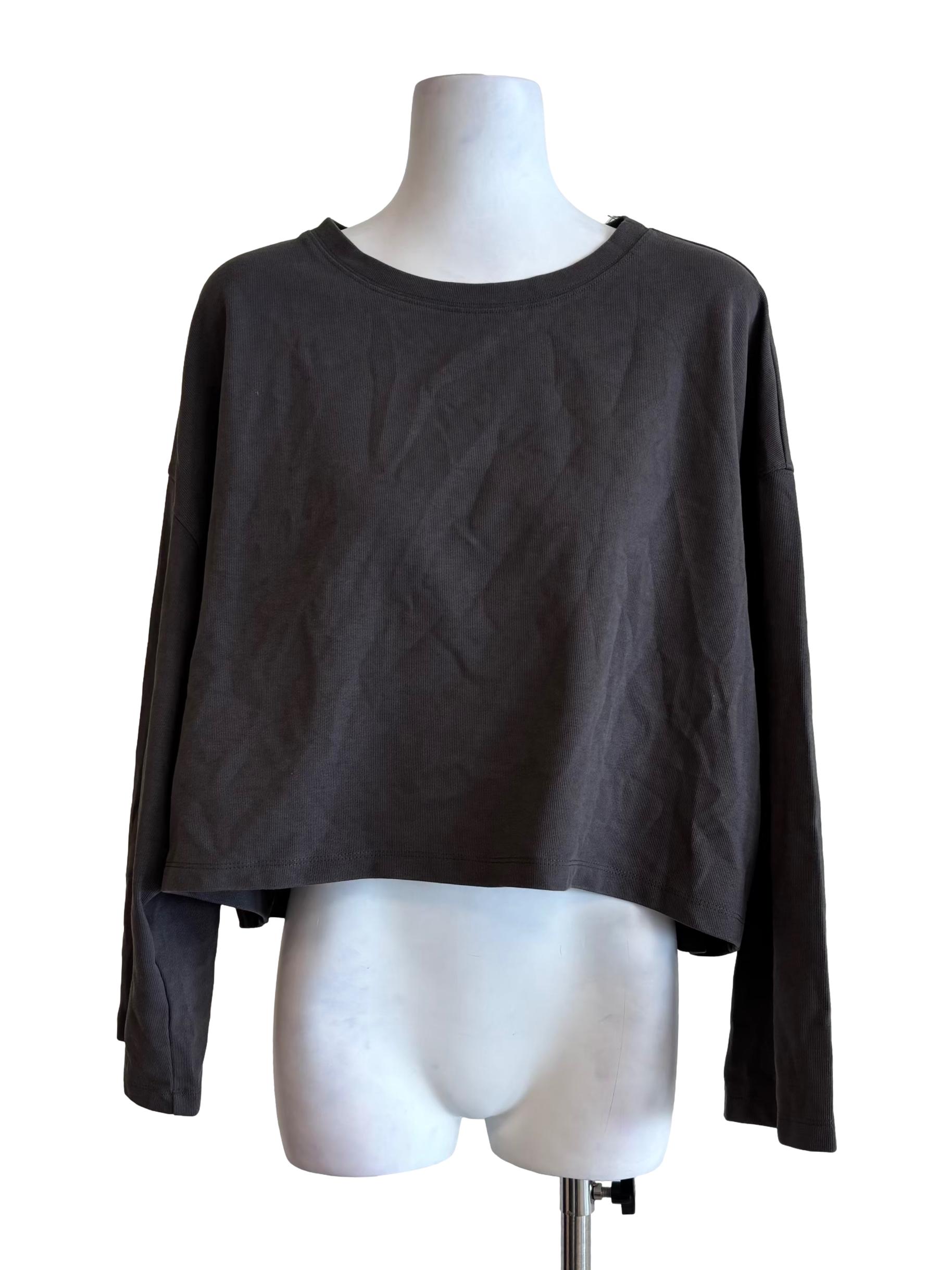 Graphite Grey Long Sleeve Top