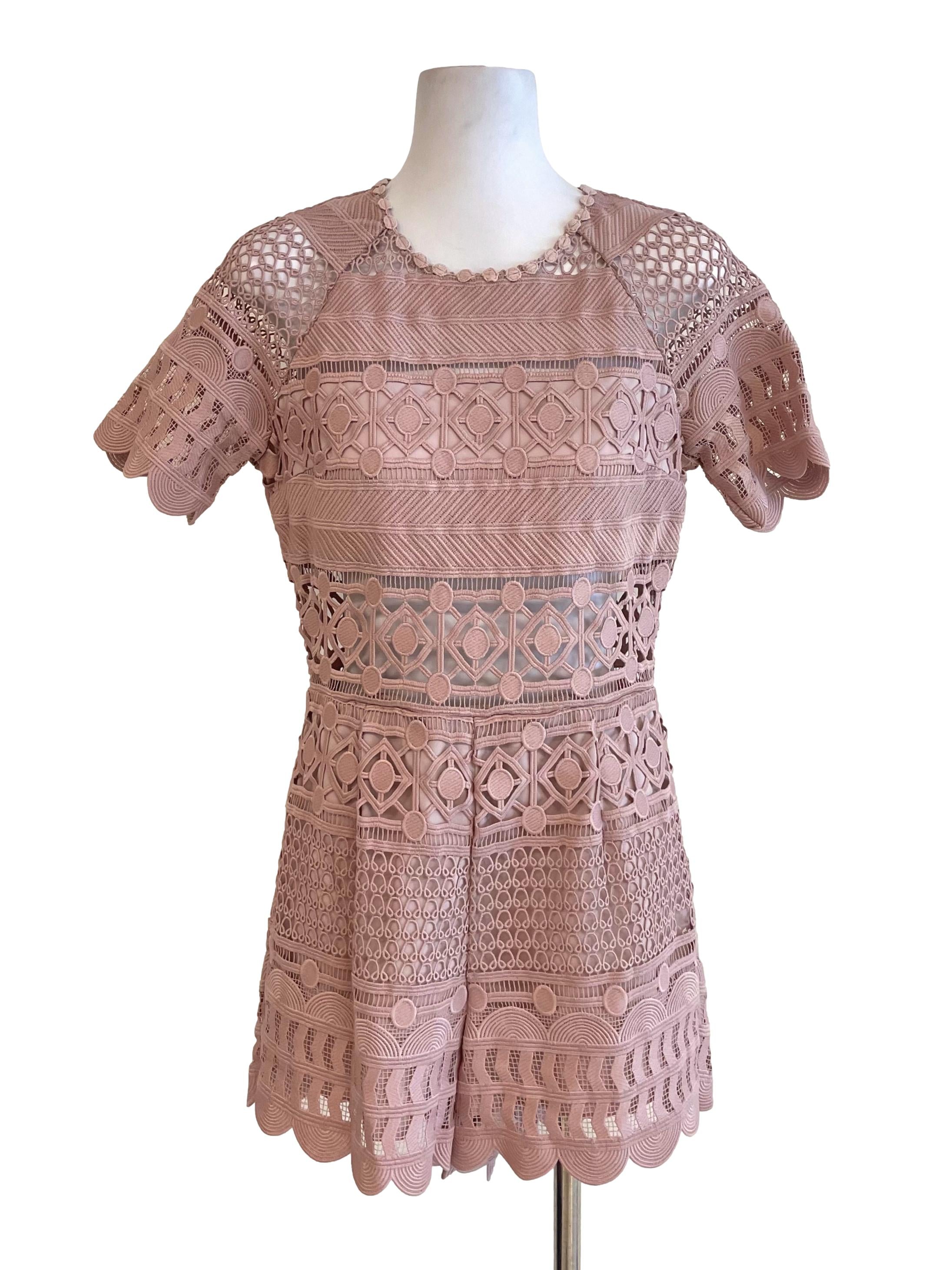 Crepe Embroidery Romper
