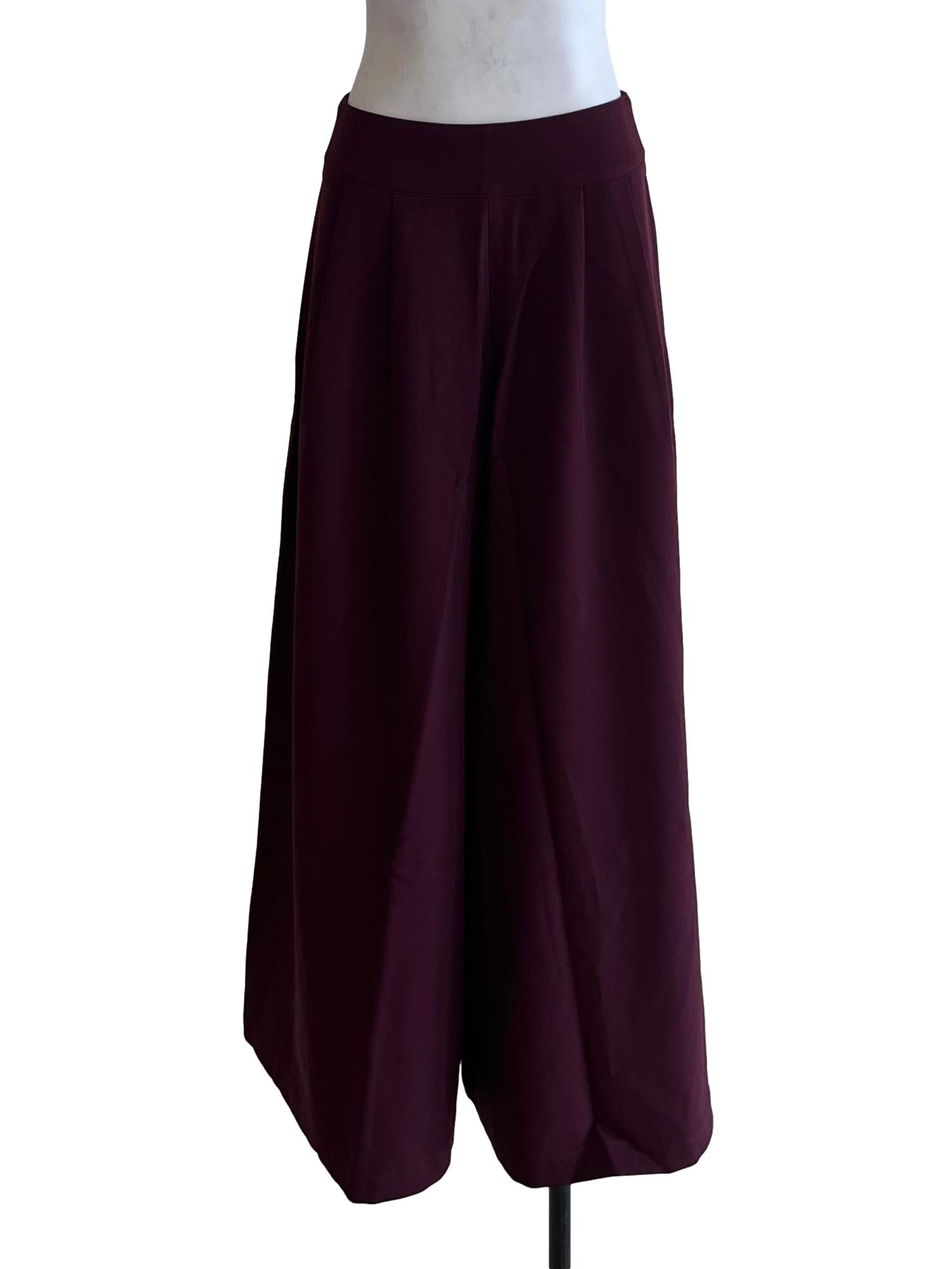 Mulberry Purple High-Waisted Formal Pants