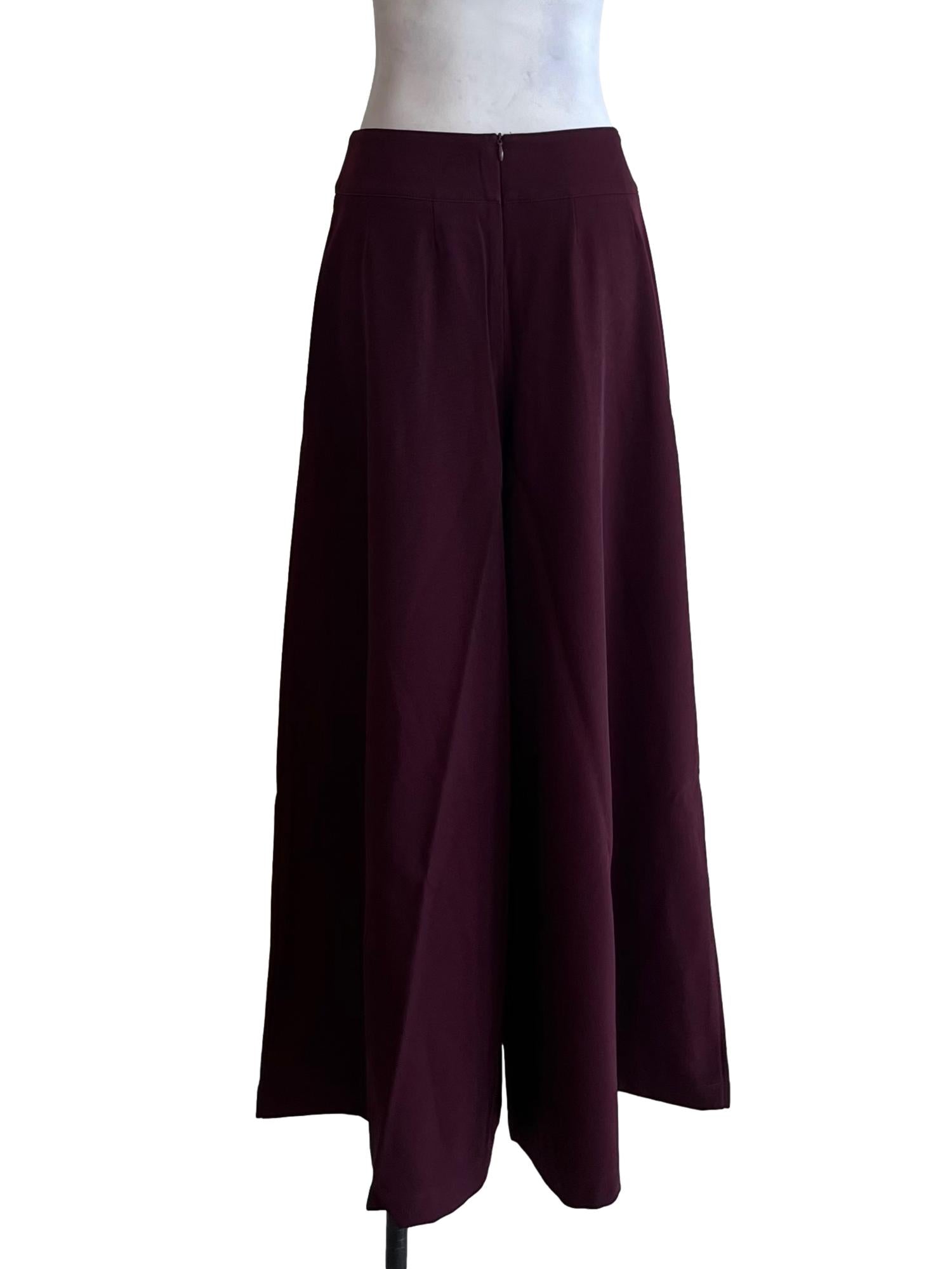 Mulberry Purple High-Waisted Formal Pants