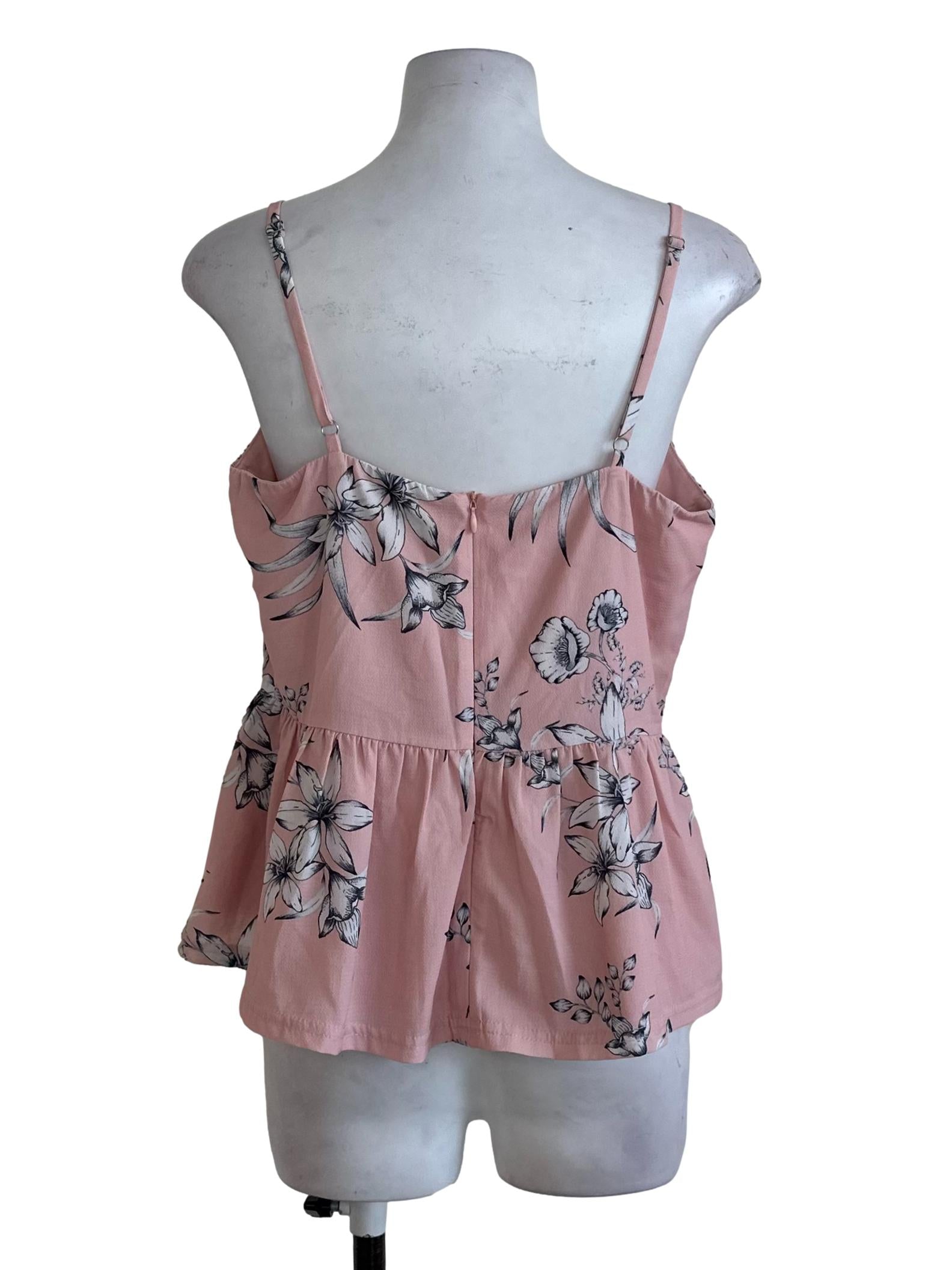 Soft Pink Floral Top