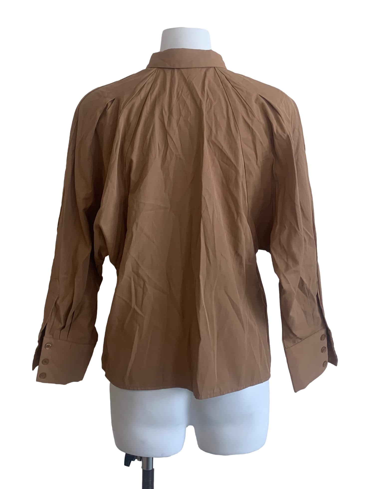 Peanut Brown Collared Shirt