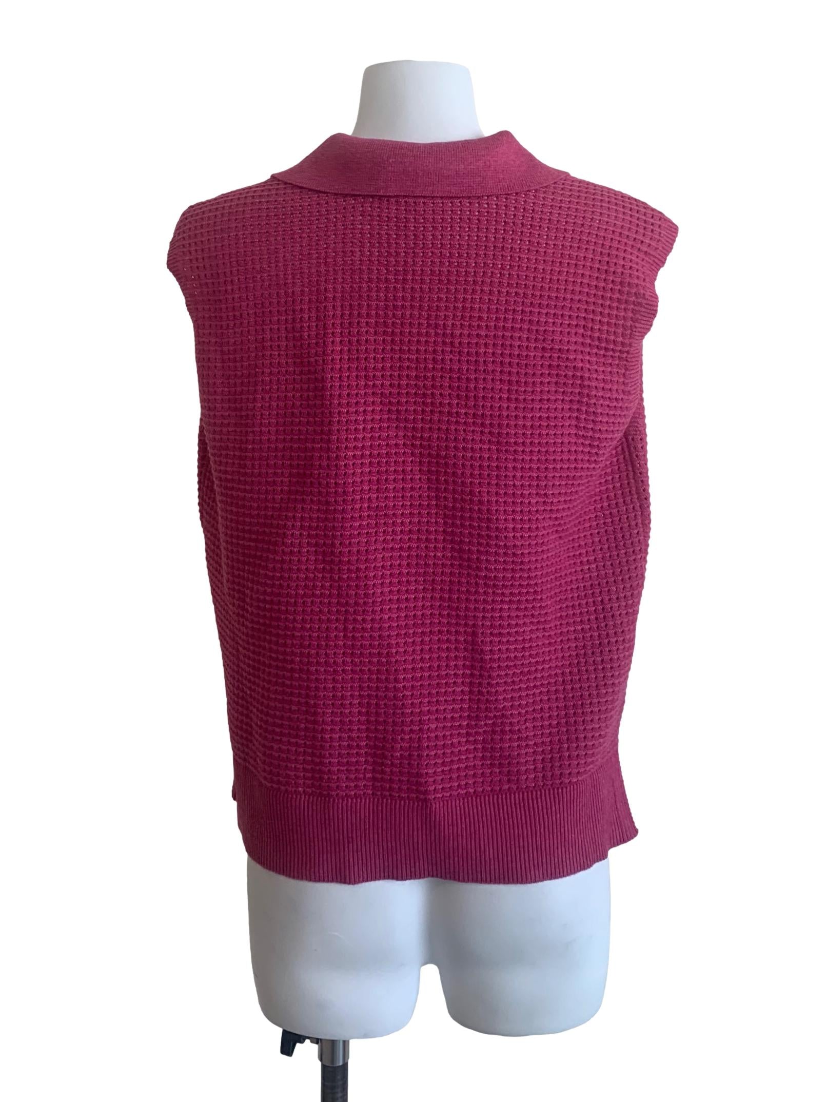 Hot Pink Knitted Vest