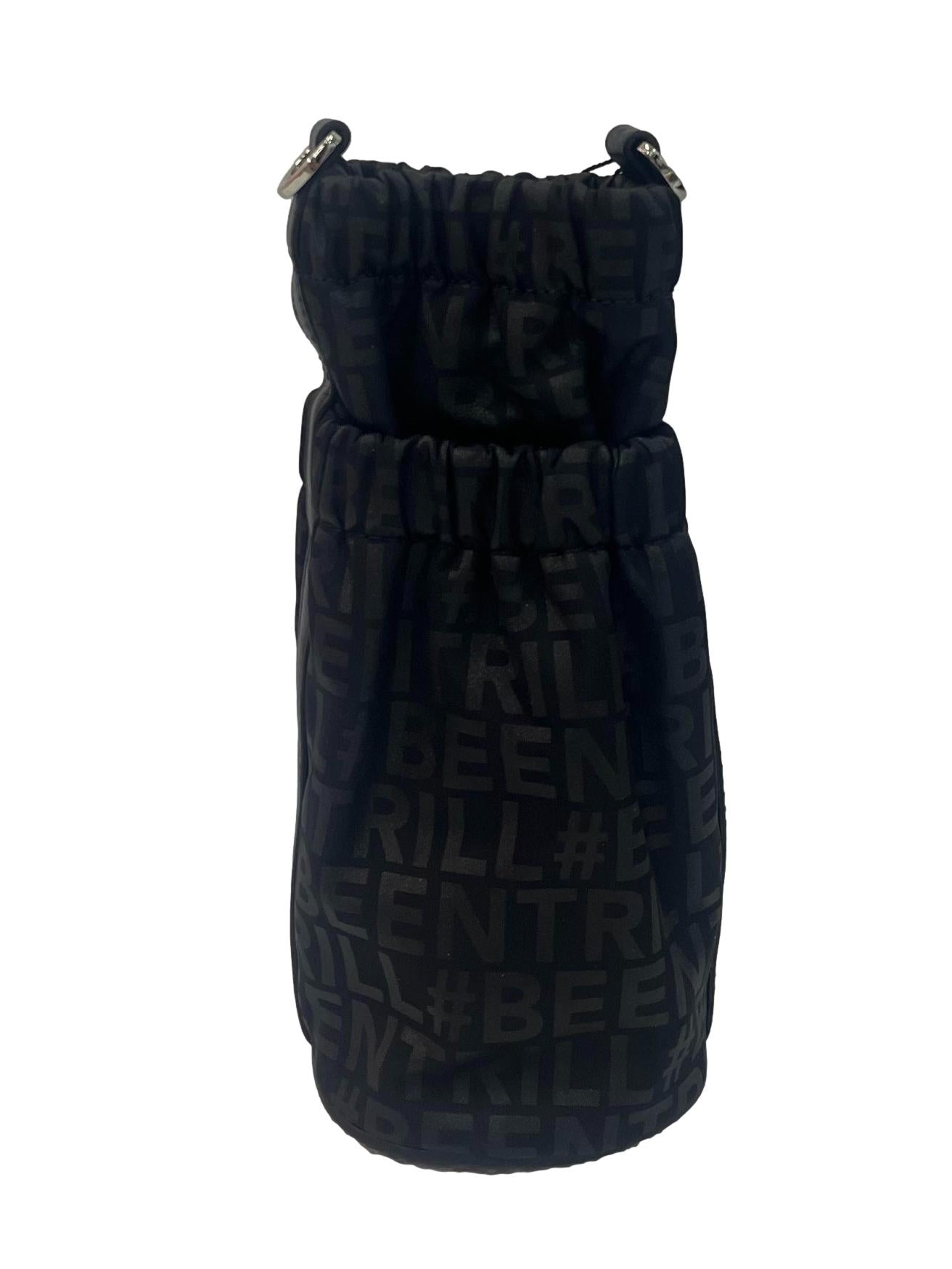 Black Monogram Pouch With Detachable Straps