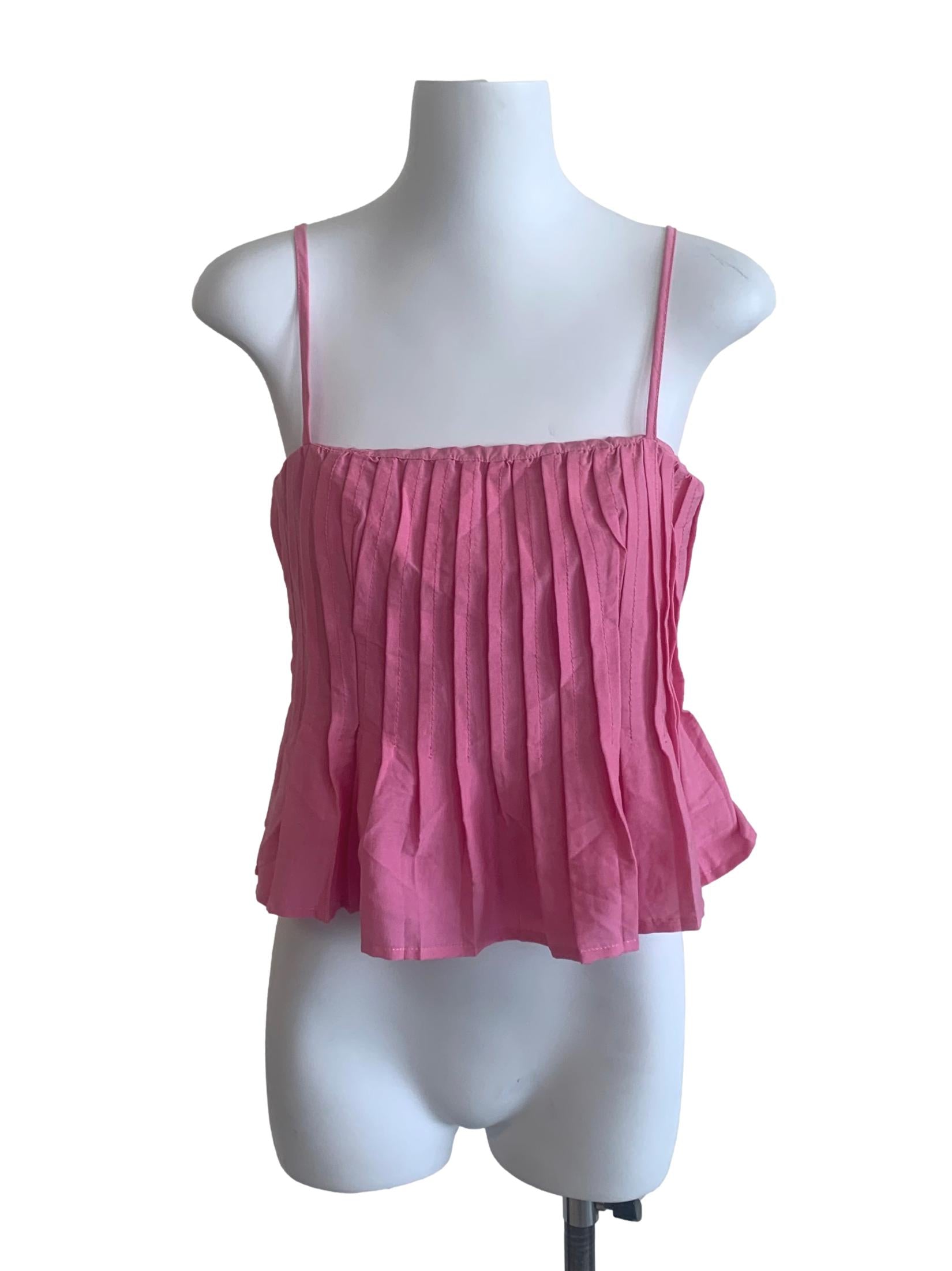 Rouge Pink Spaghetti Strap Top