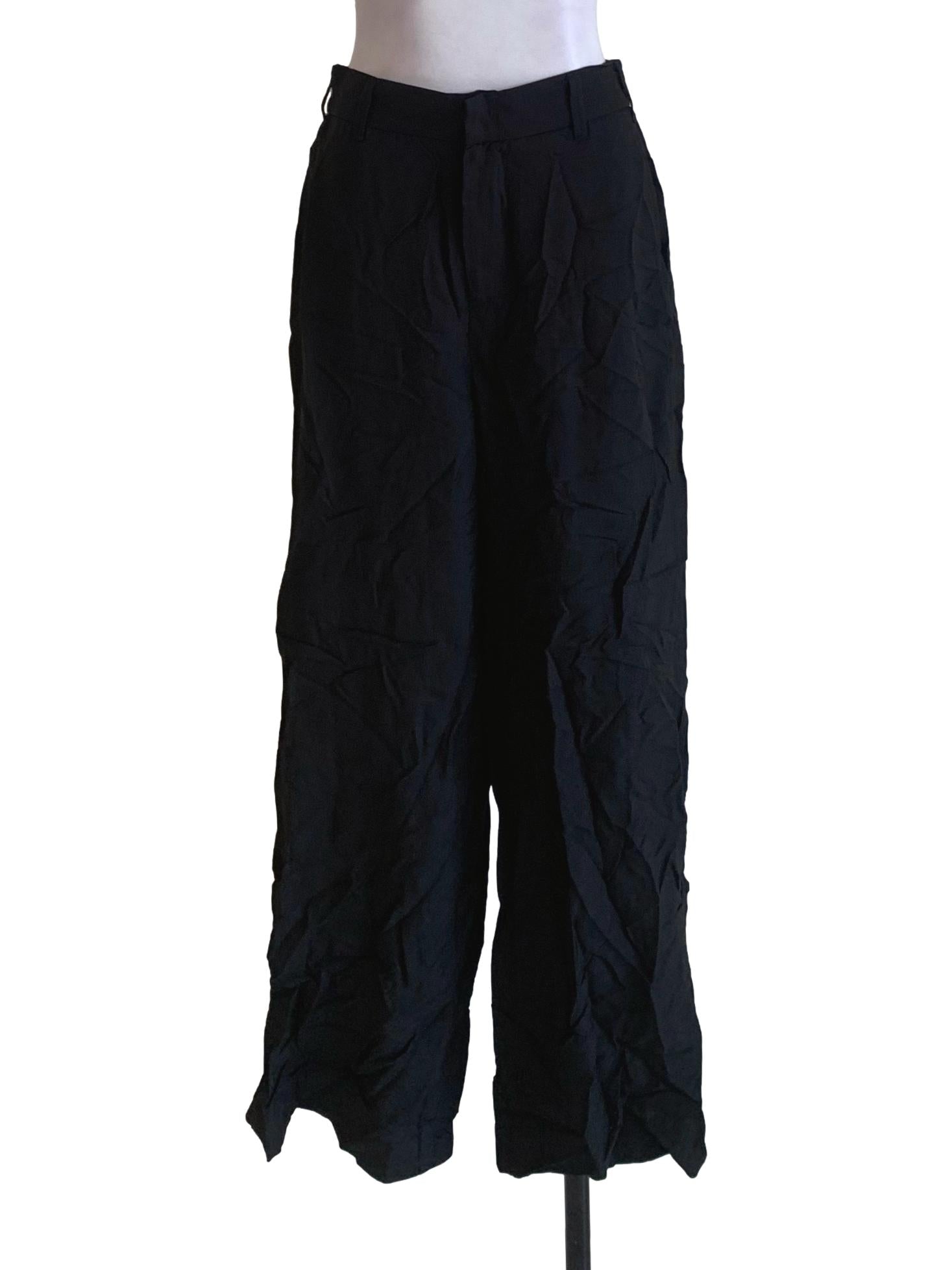 Black High-Waisted Formal Pants