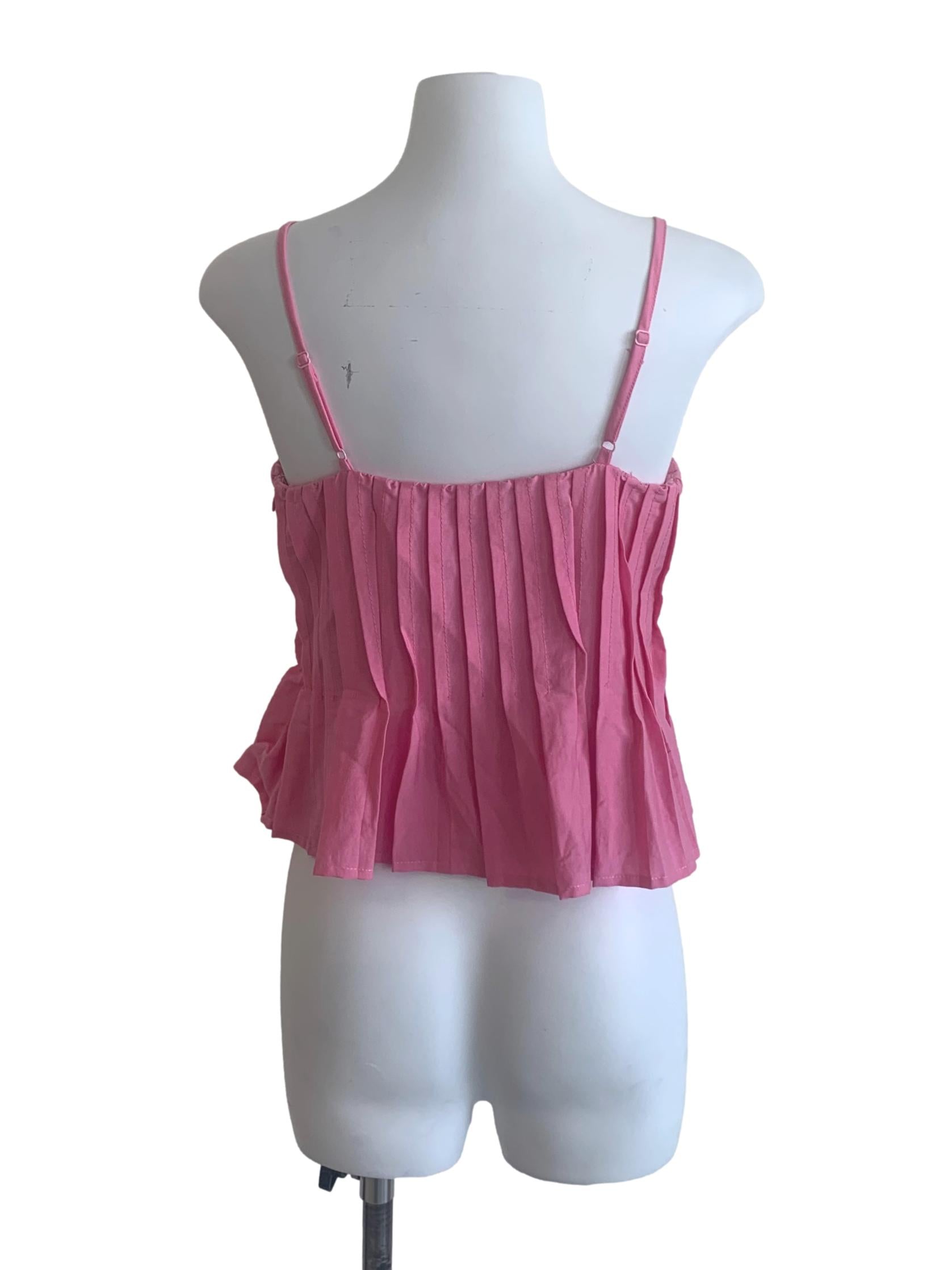 Rouge Pink Spaghetti Strap Top