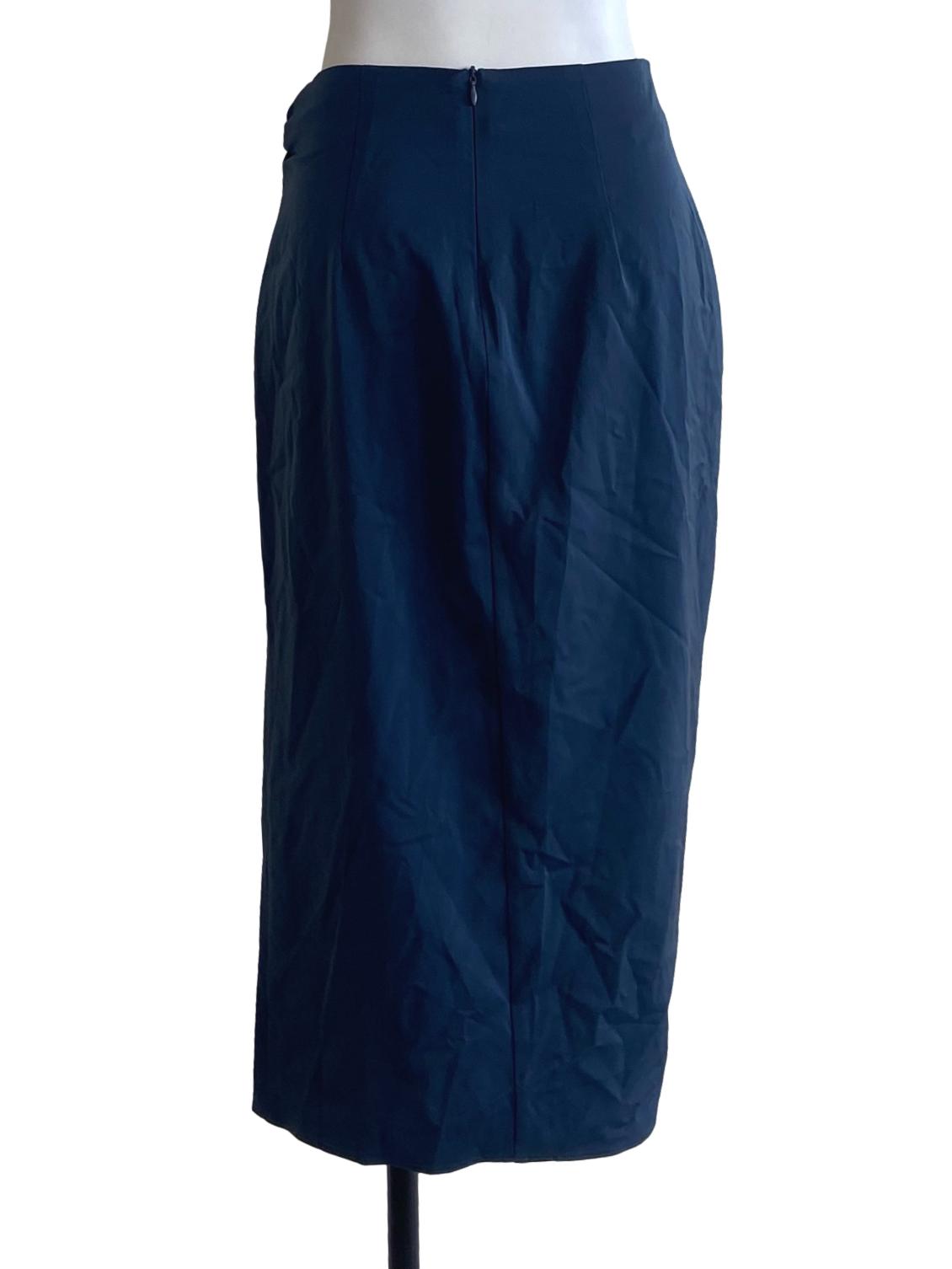 Slate Blue Wrap Skirt