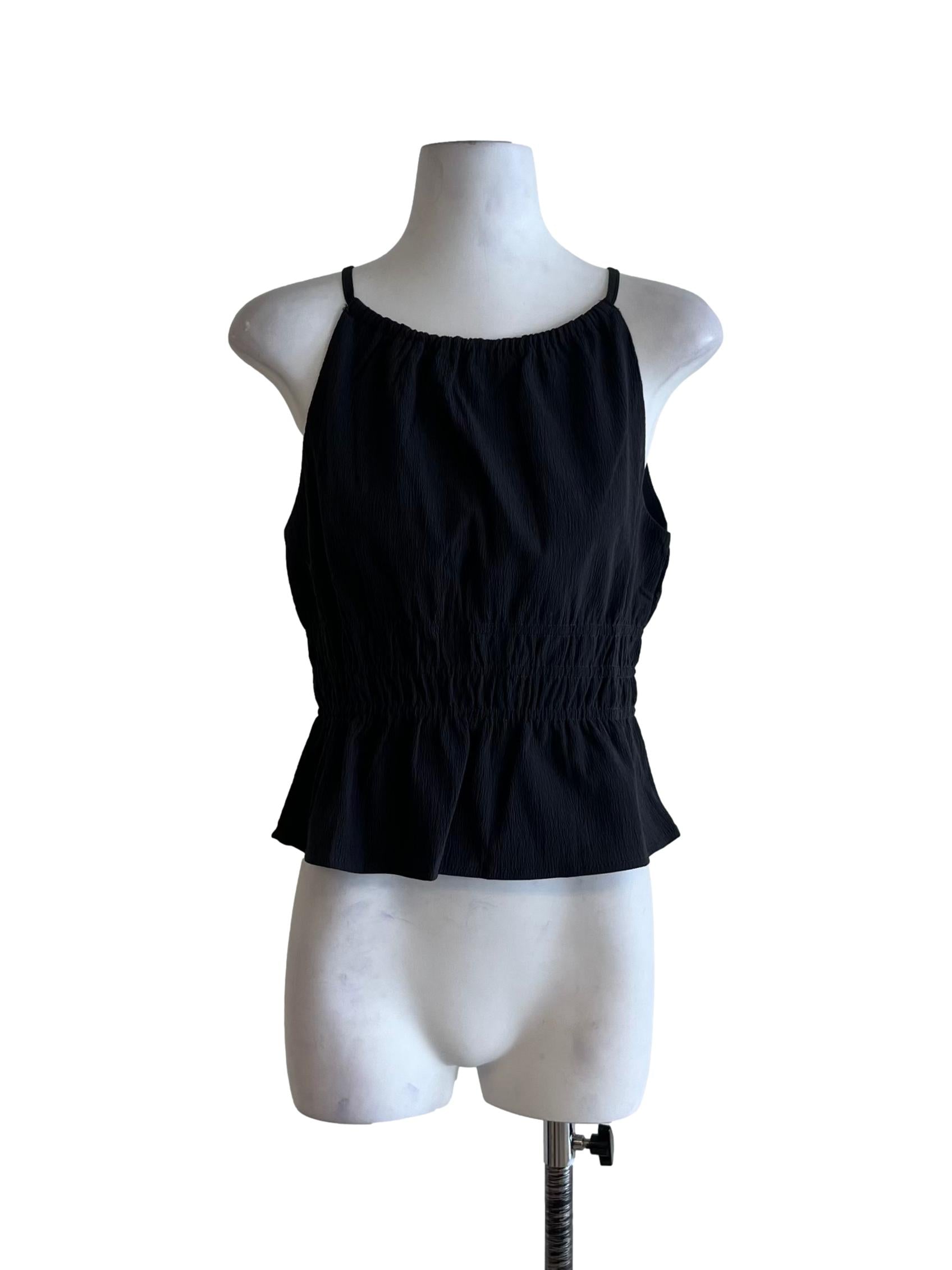 Grey Sabrina Neckline Sleeveless Top