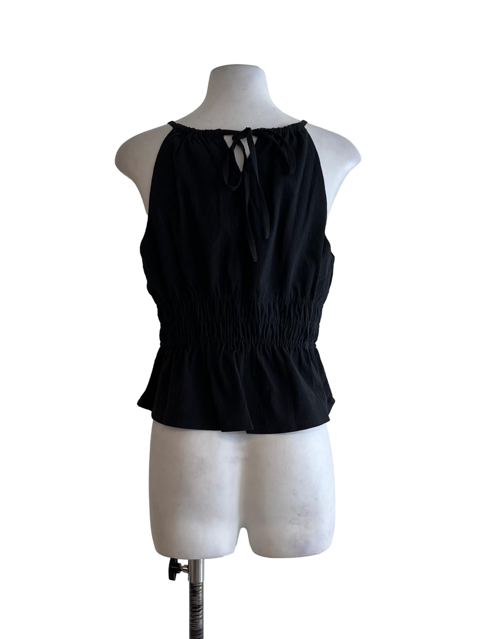 Grey Sabrina Neckline Sleeveless Top