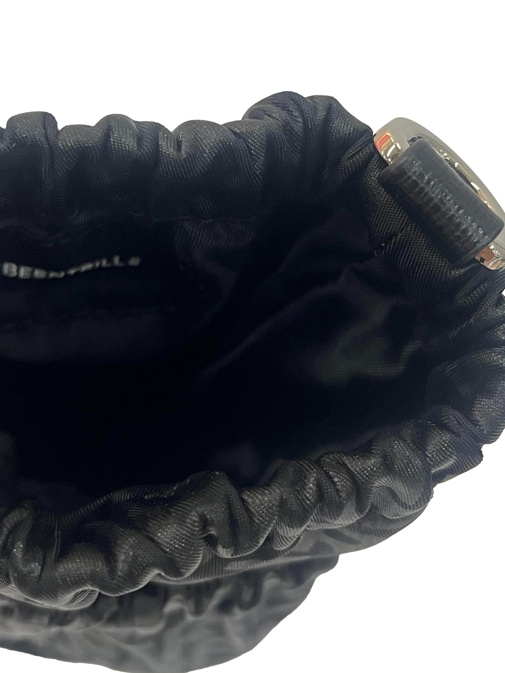 Black Monogram Pouch With Detachable Straps