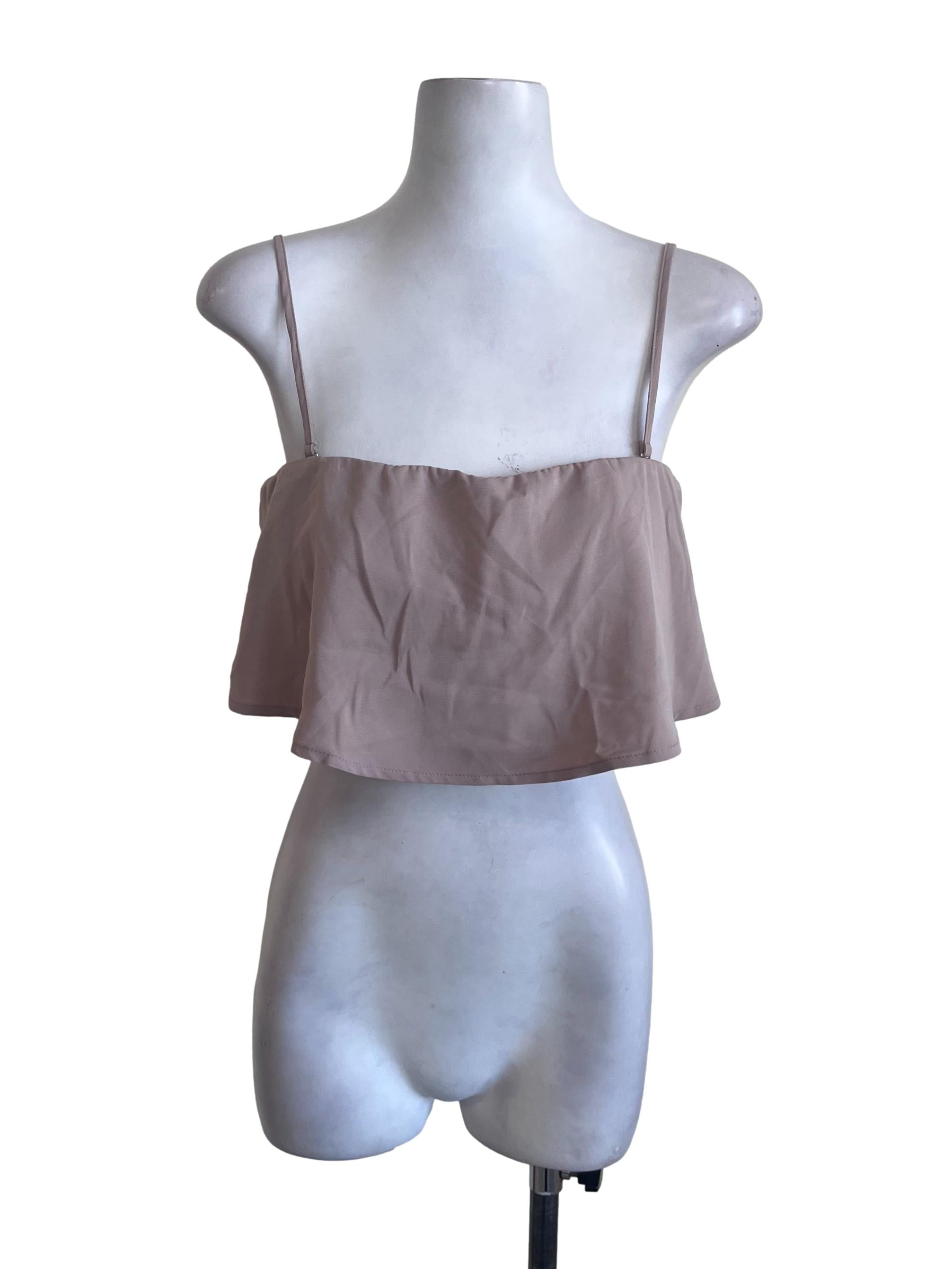 Crepe Pink Tank Top