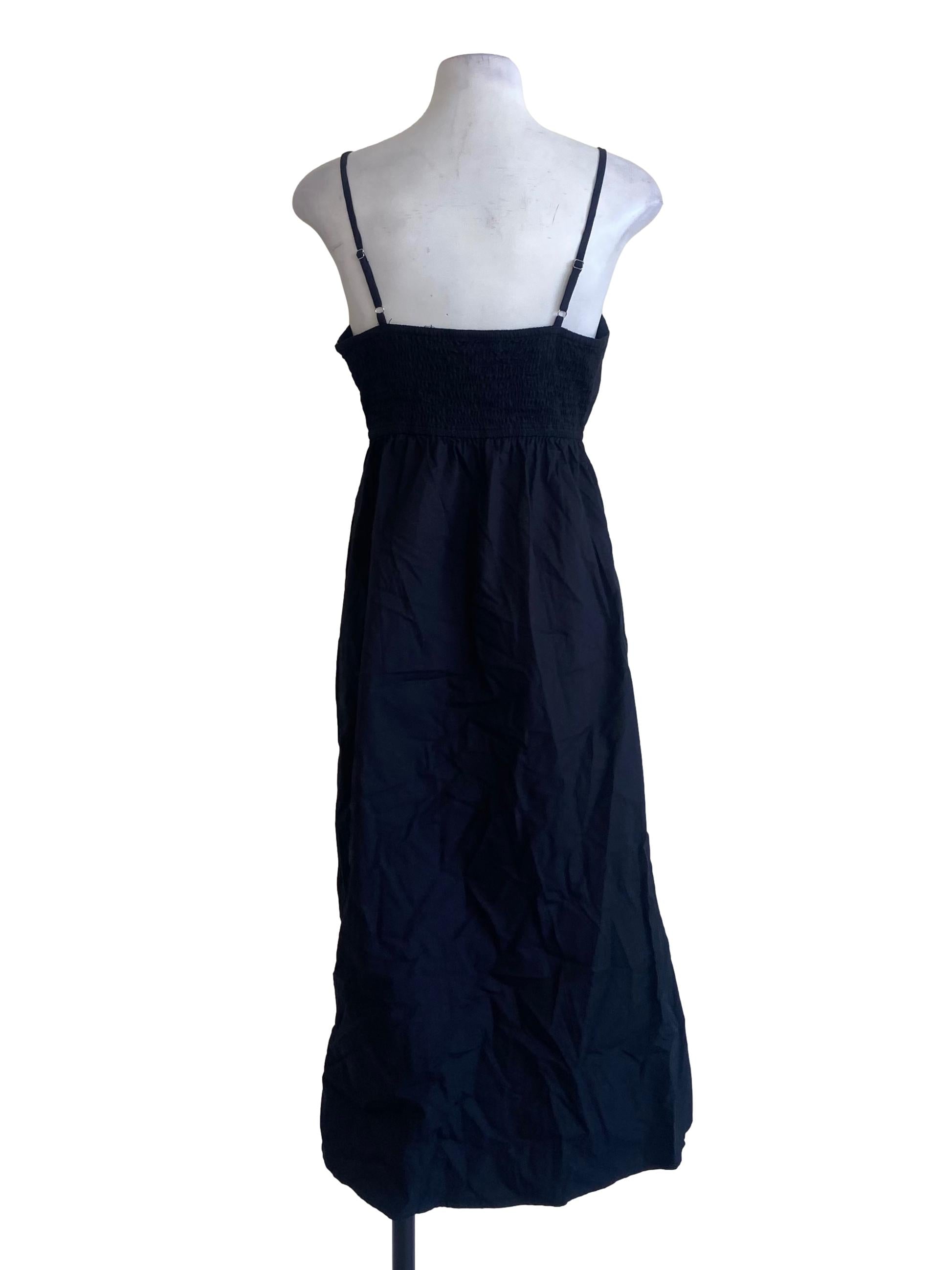 Black Spaghetti Strap Sun Dress