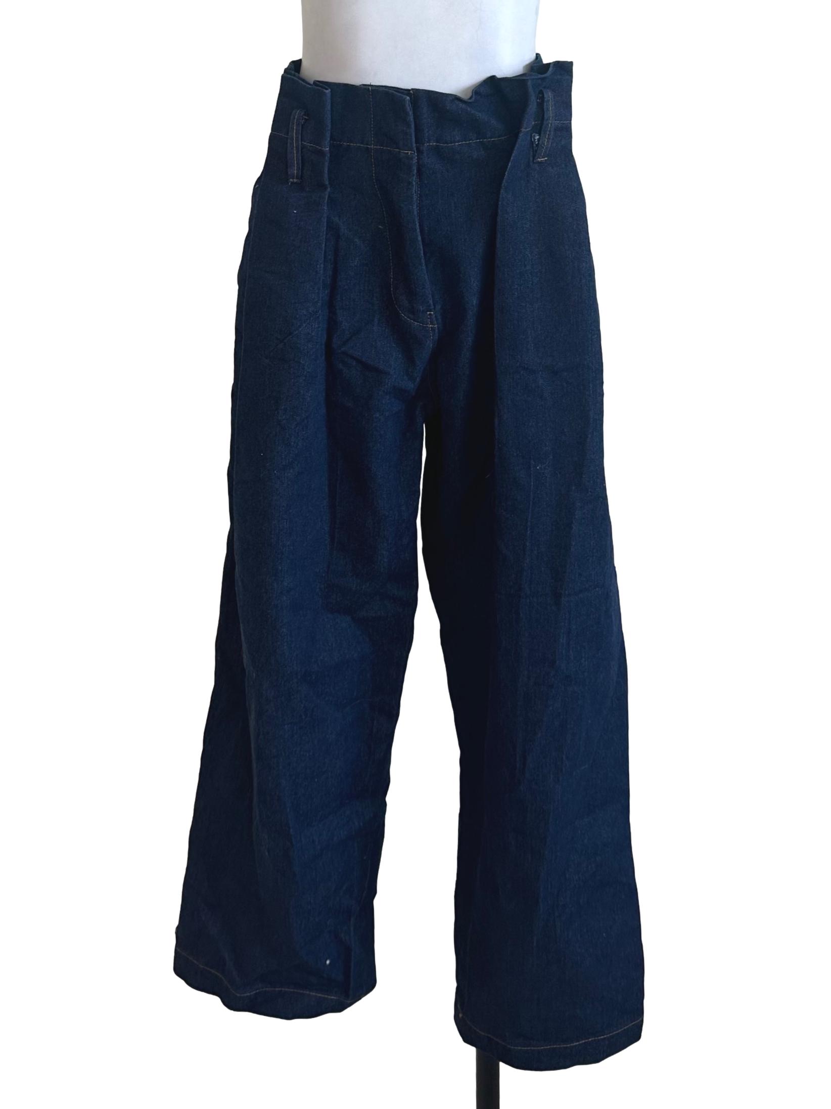 Dark Blue Denim Long Jeans