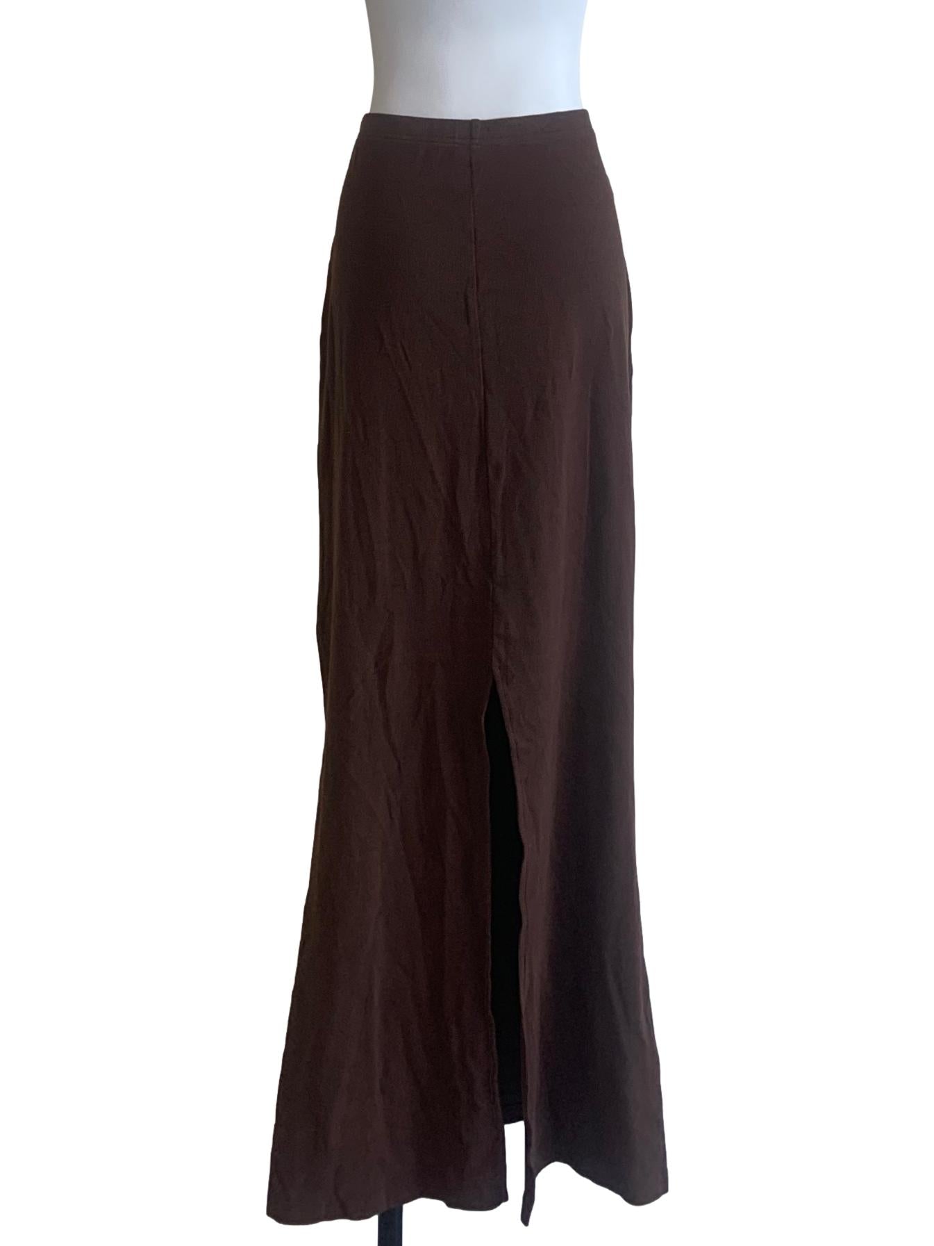 Chocolate Brown Pencil Skirt