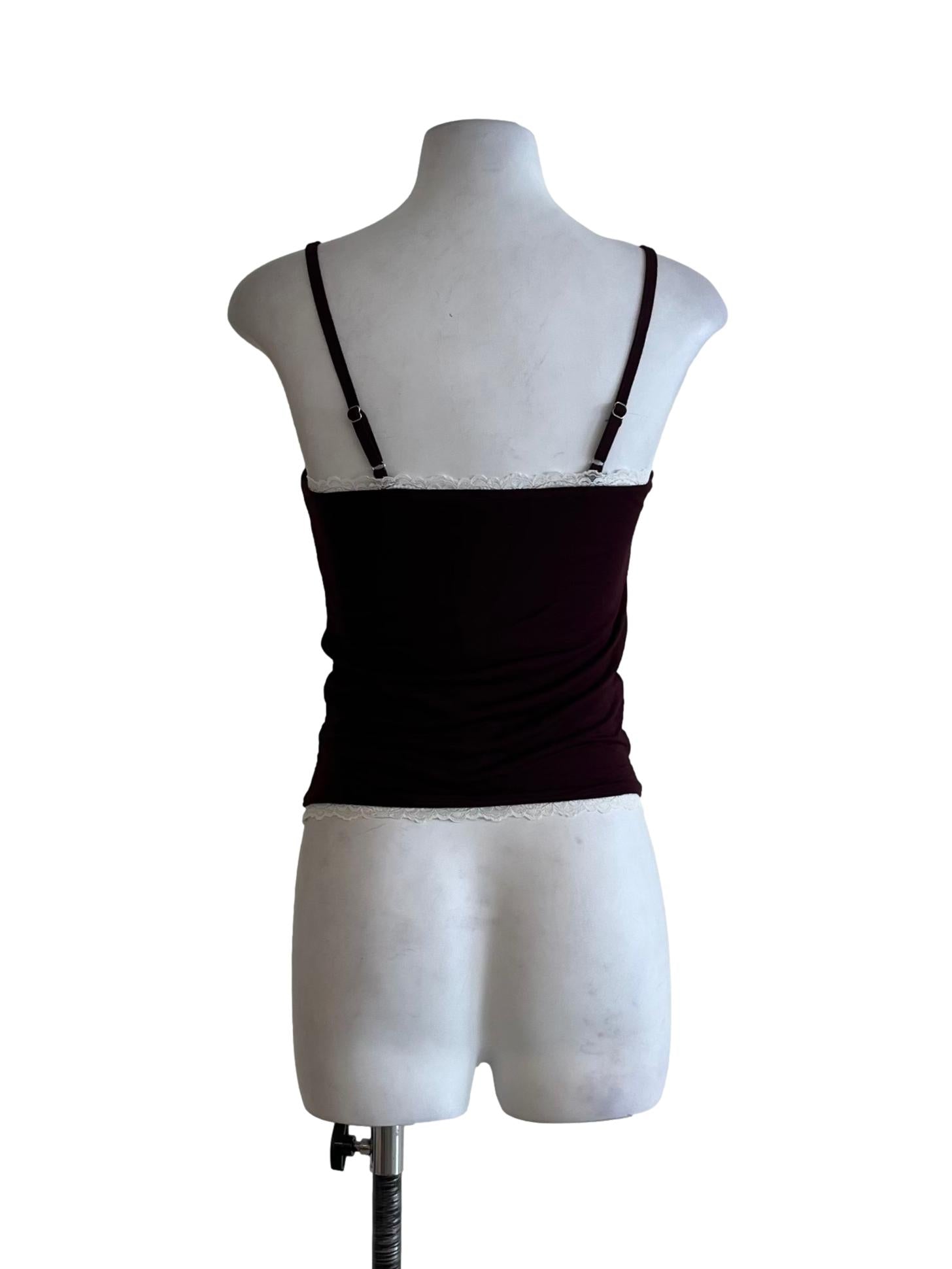 Mulberry Purple Sweetheart Neckline Sleeveless Top