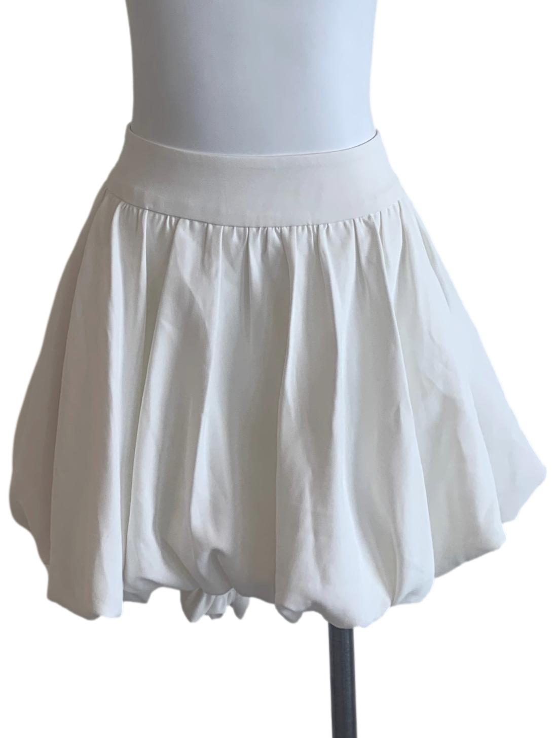 Chalk White Bubble Skort