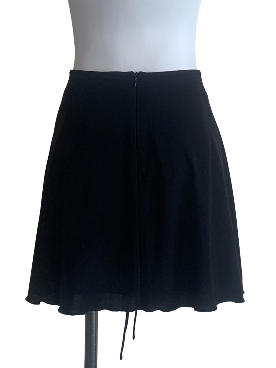 Coal Black A-Line Skirt