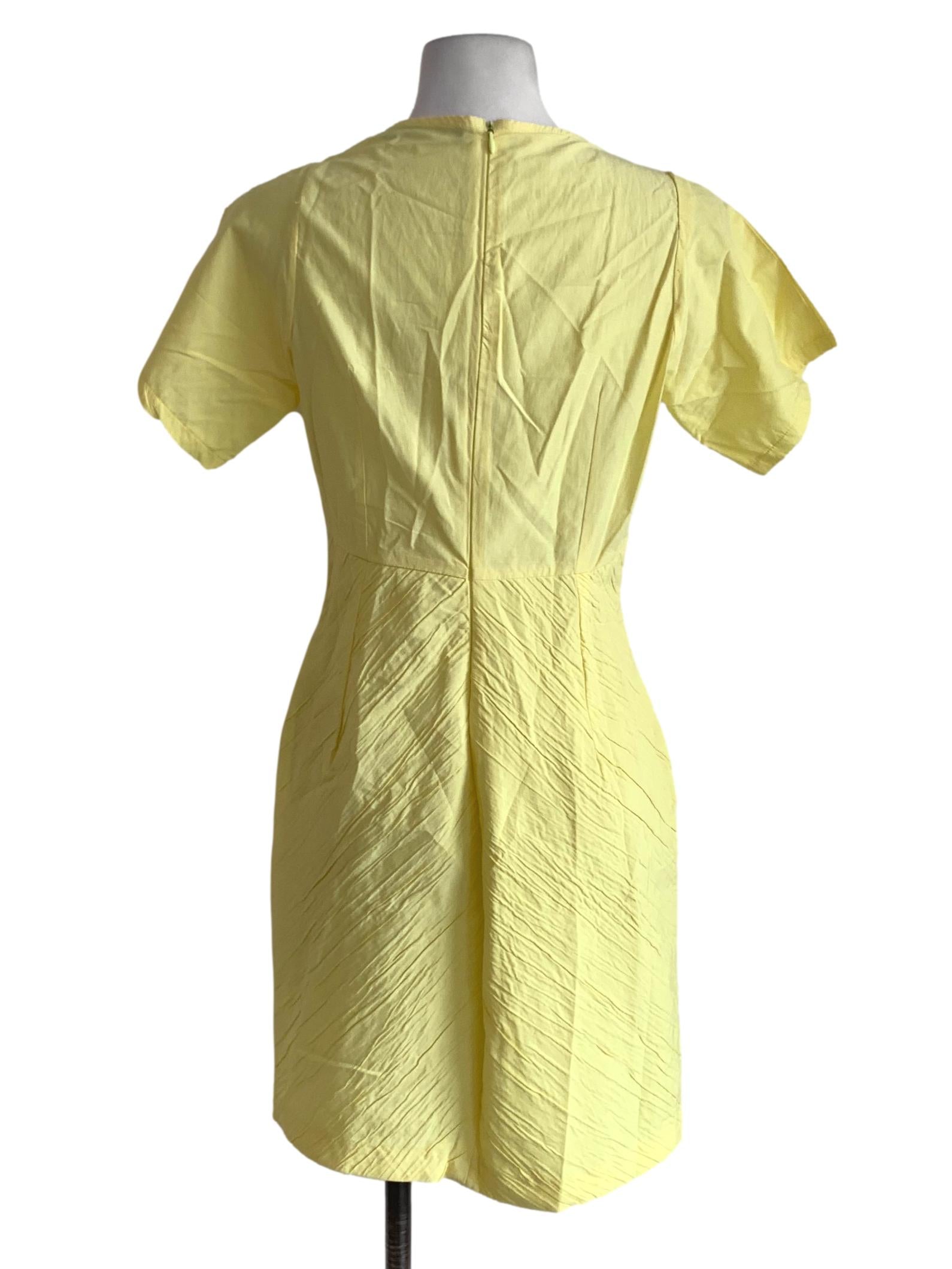 Blonde V-Neckline Empire Dress