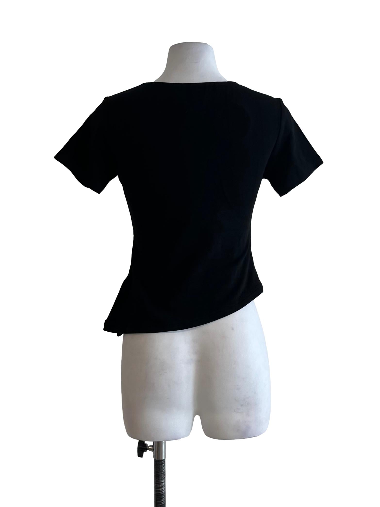 Black V-Neckline Blouse