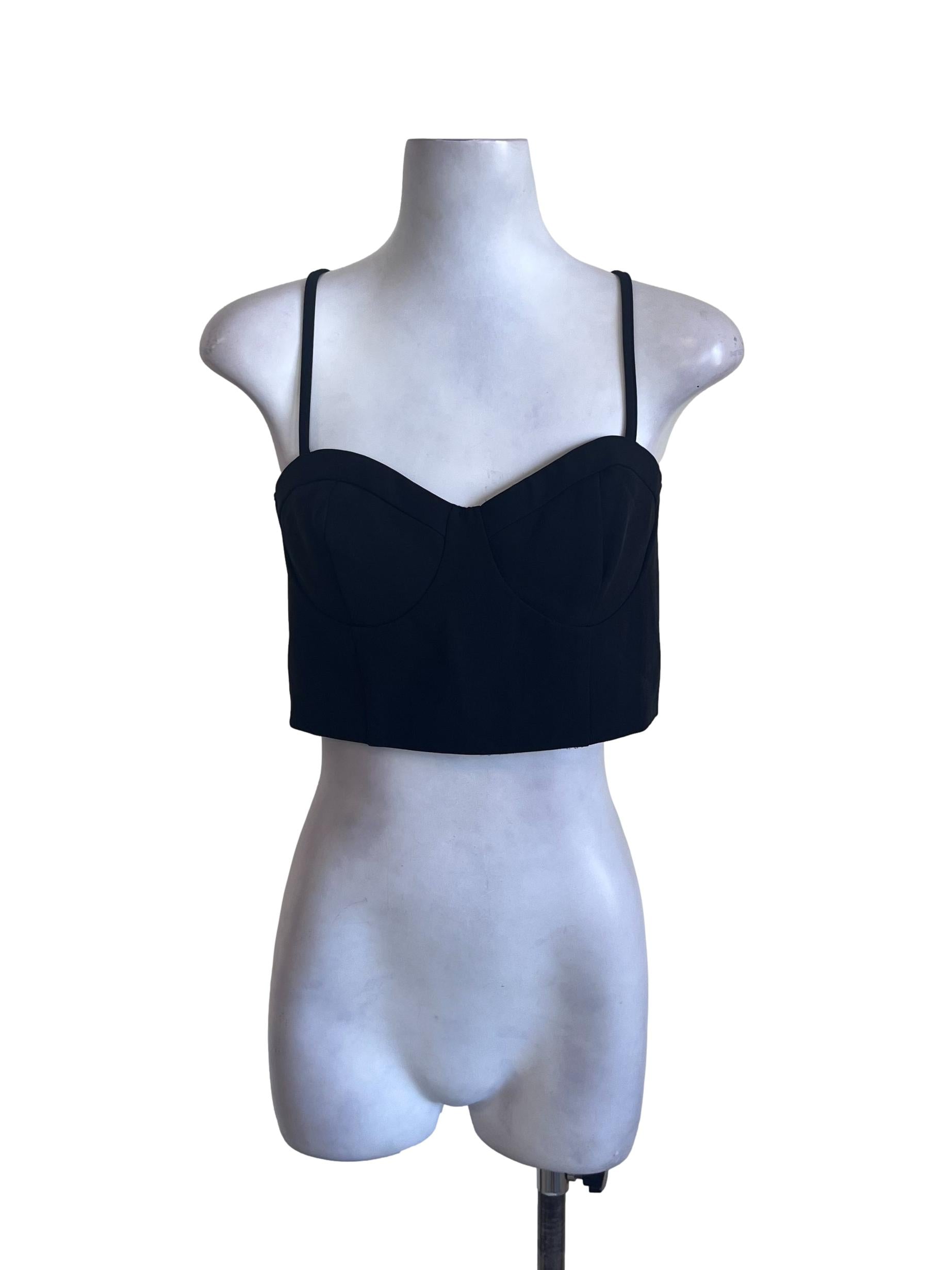Black Cropped Top