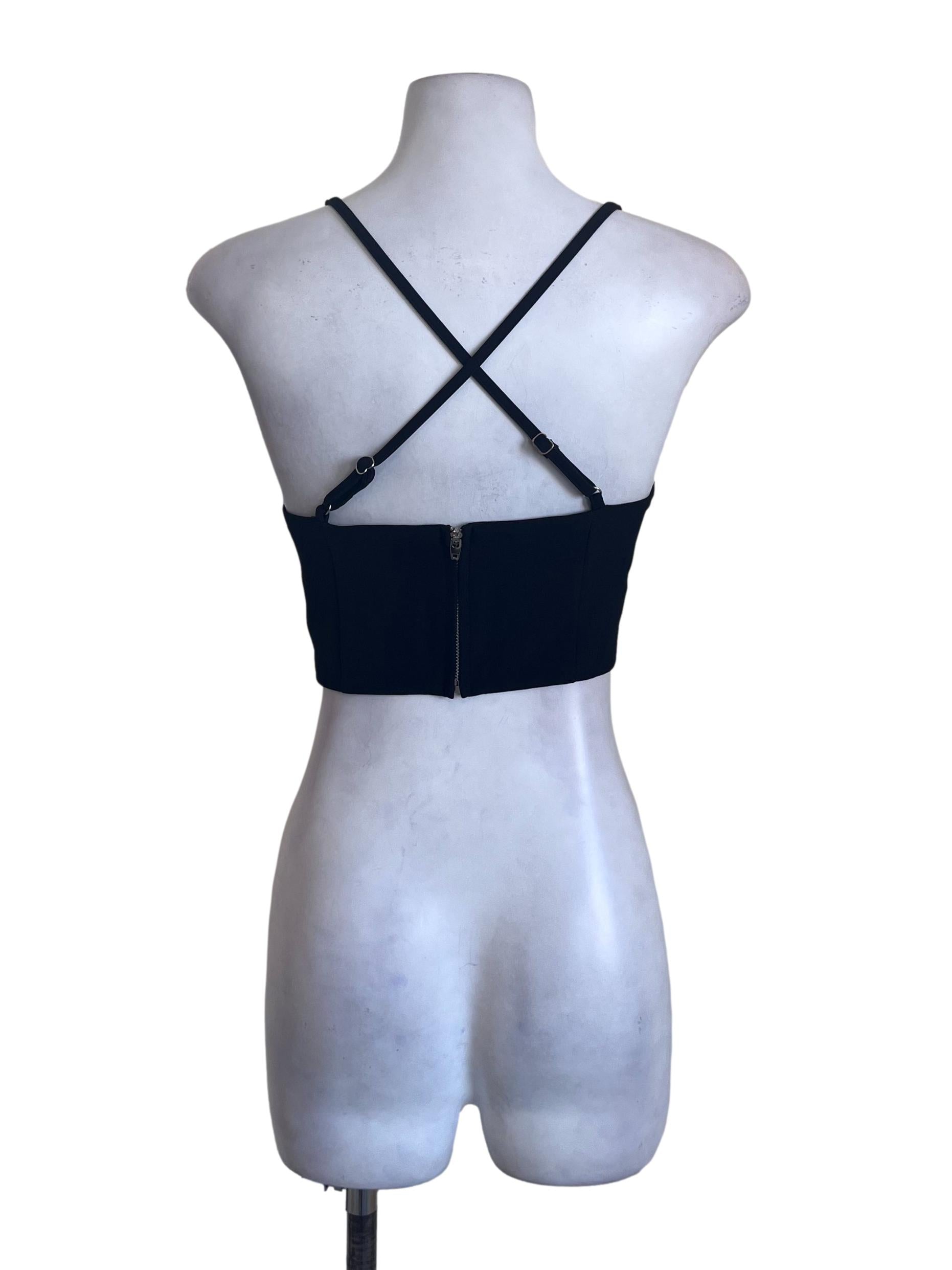 Black Cropped Top