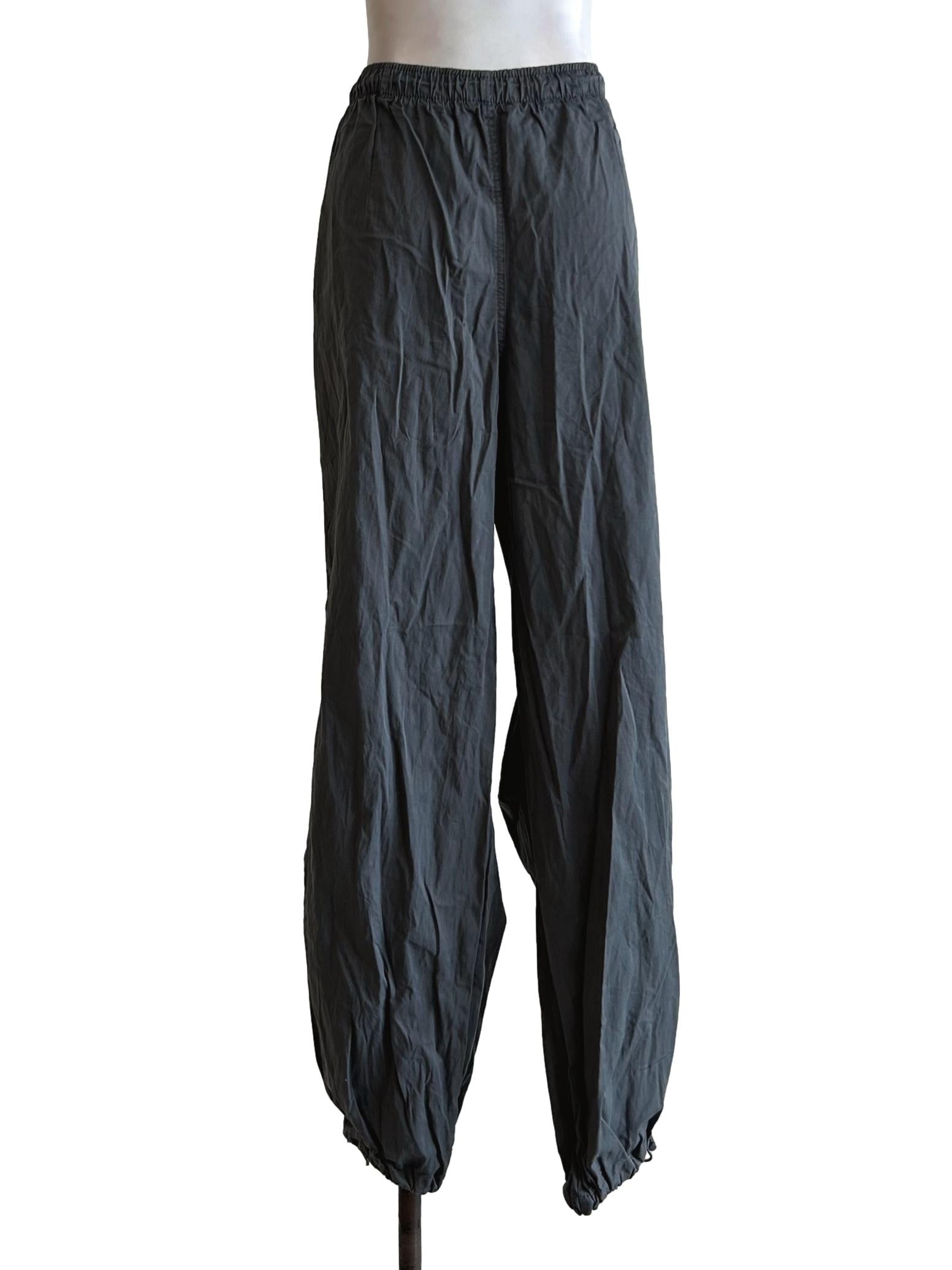 Grey Parachute Pants