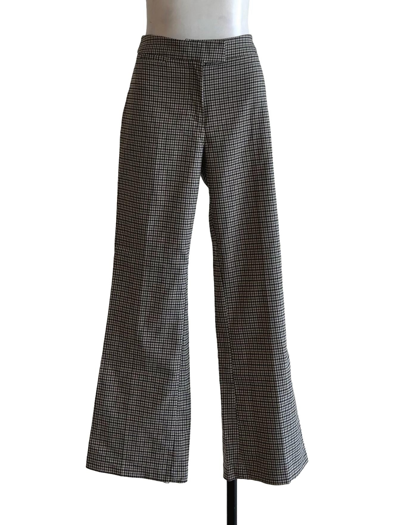 Black And Green Checkered Trousers