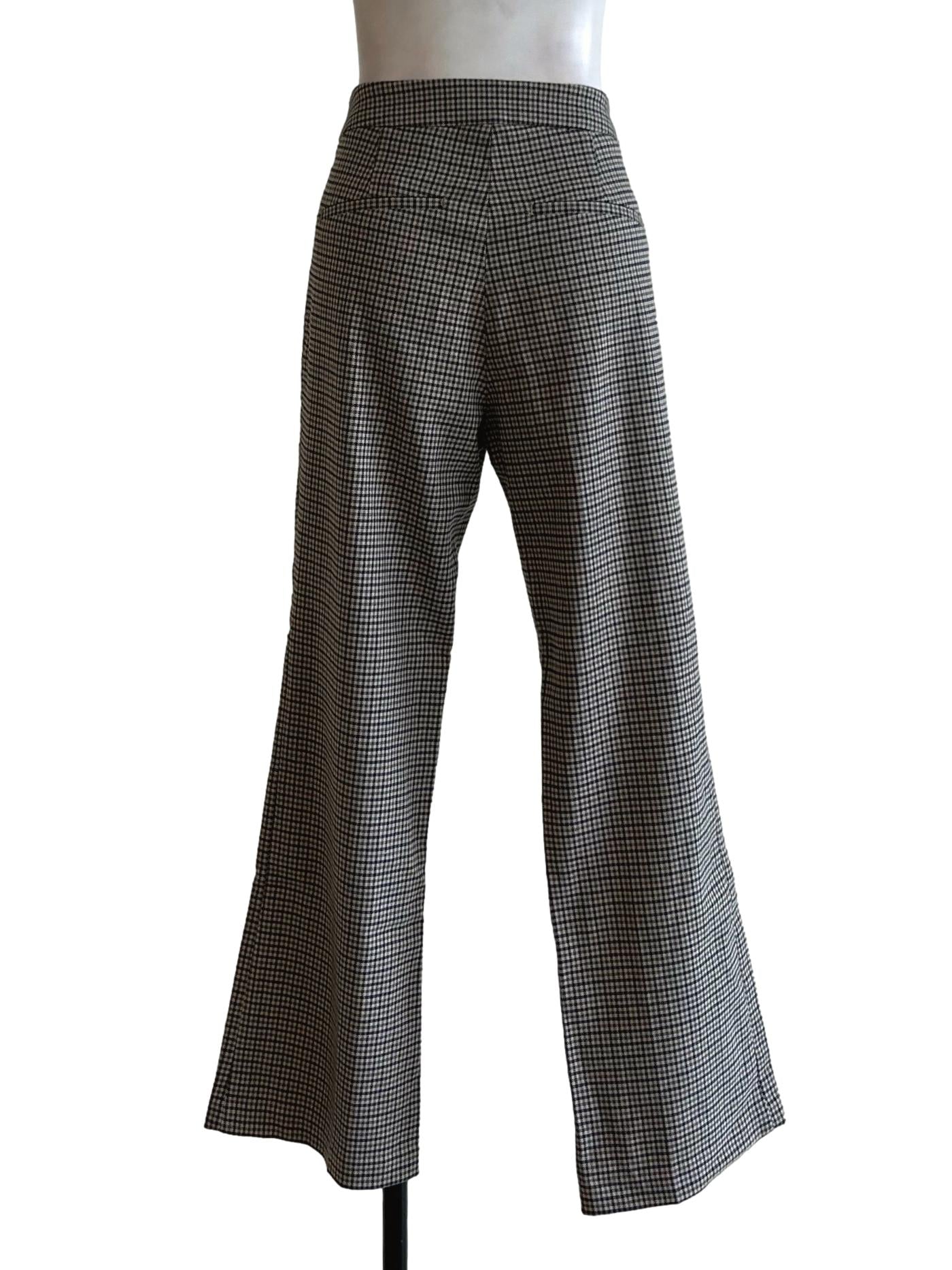 Black And Green Checkered Trousers