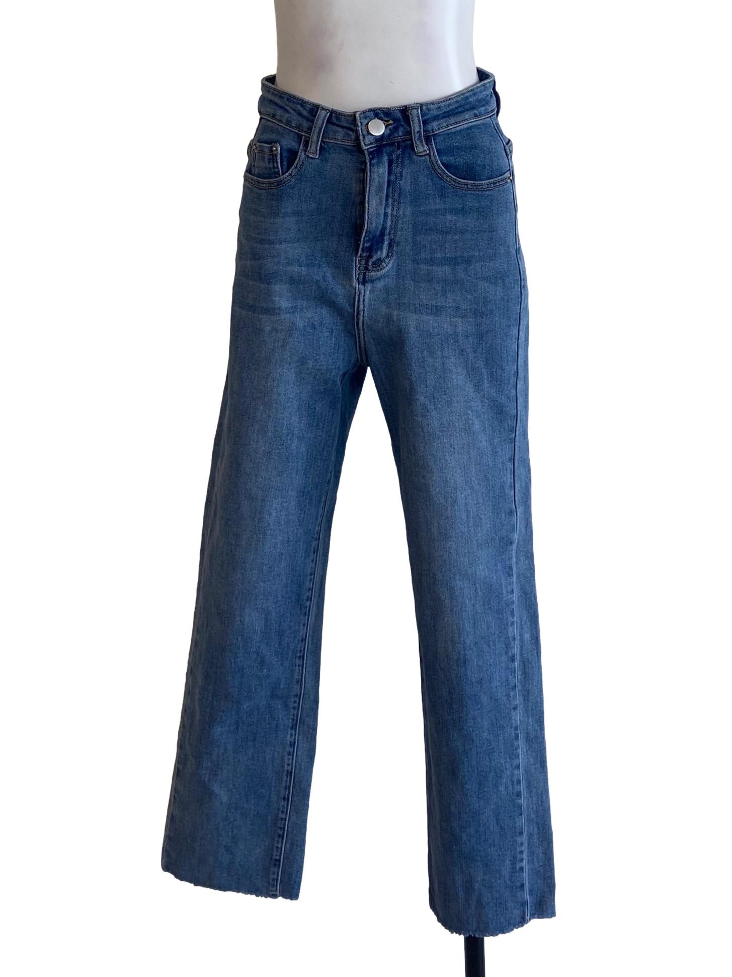 Sky Blue Straight Jeans