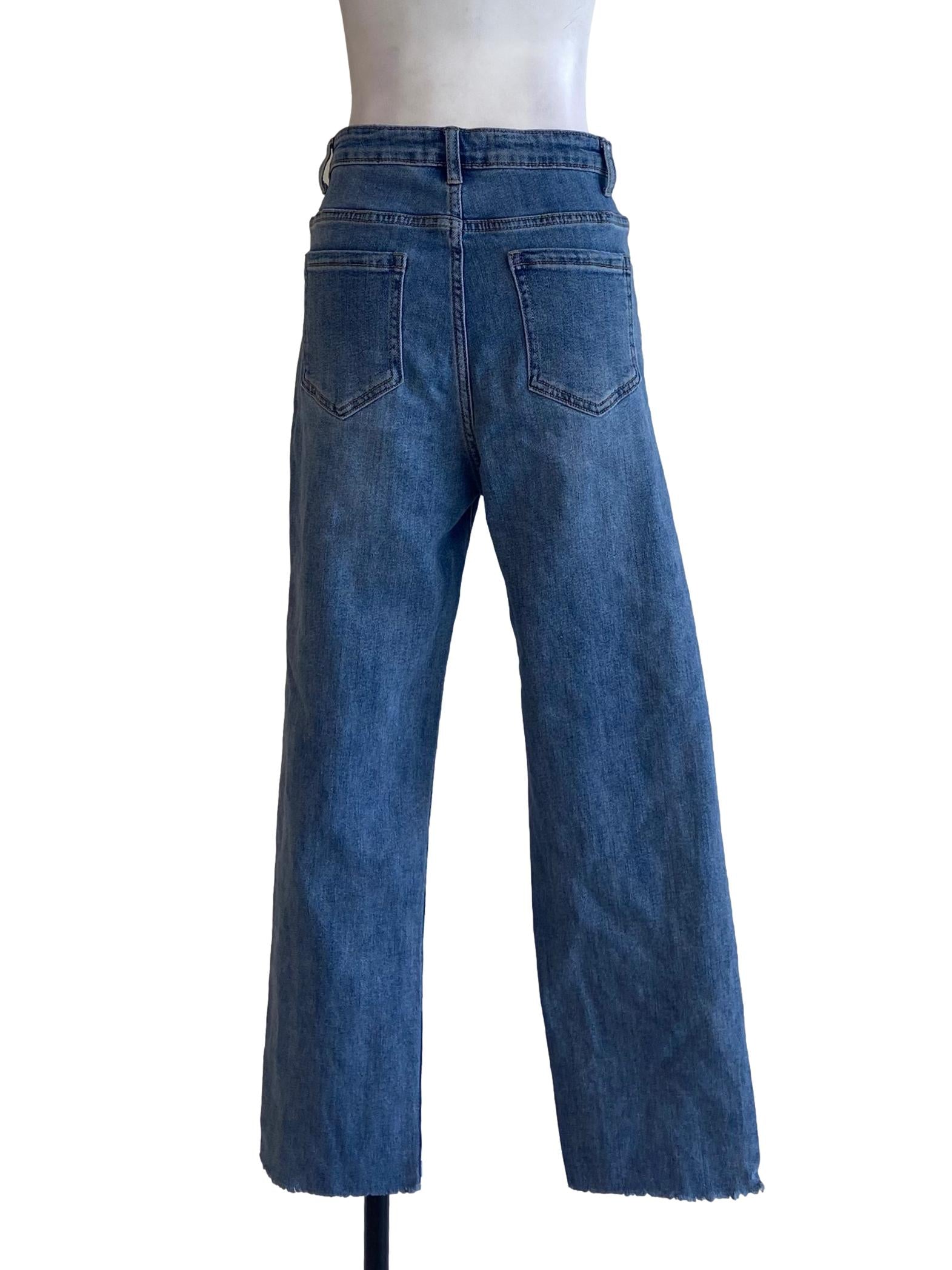 Sky Blue Straight Jeans