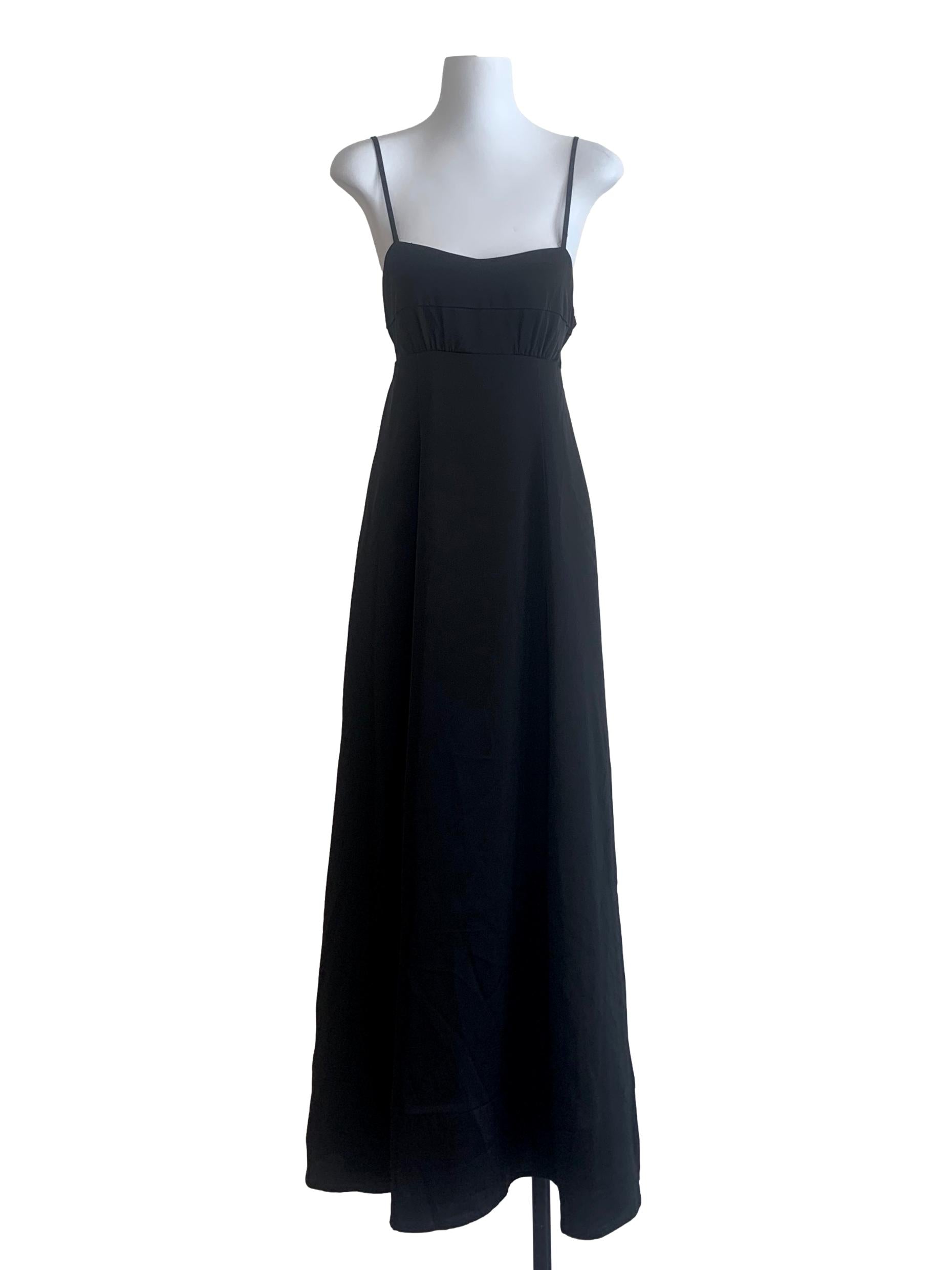 Raven Black Spaghetti Strap Dress