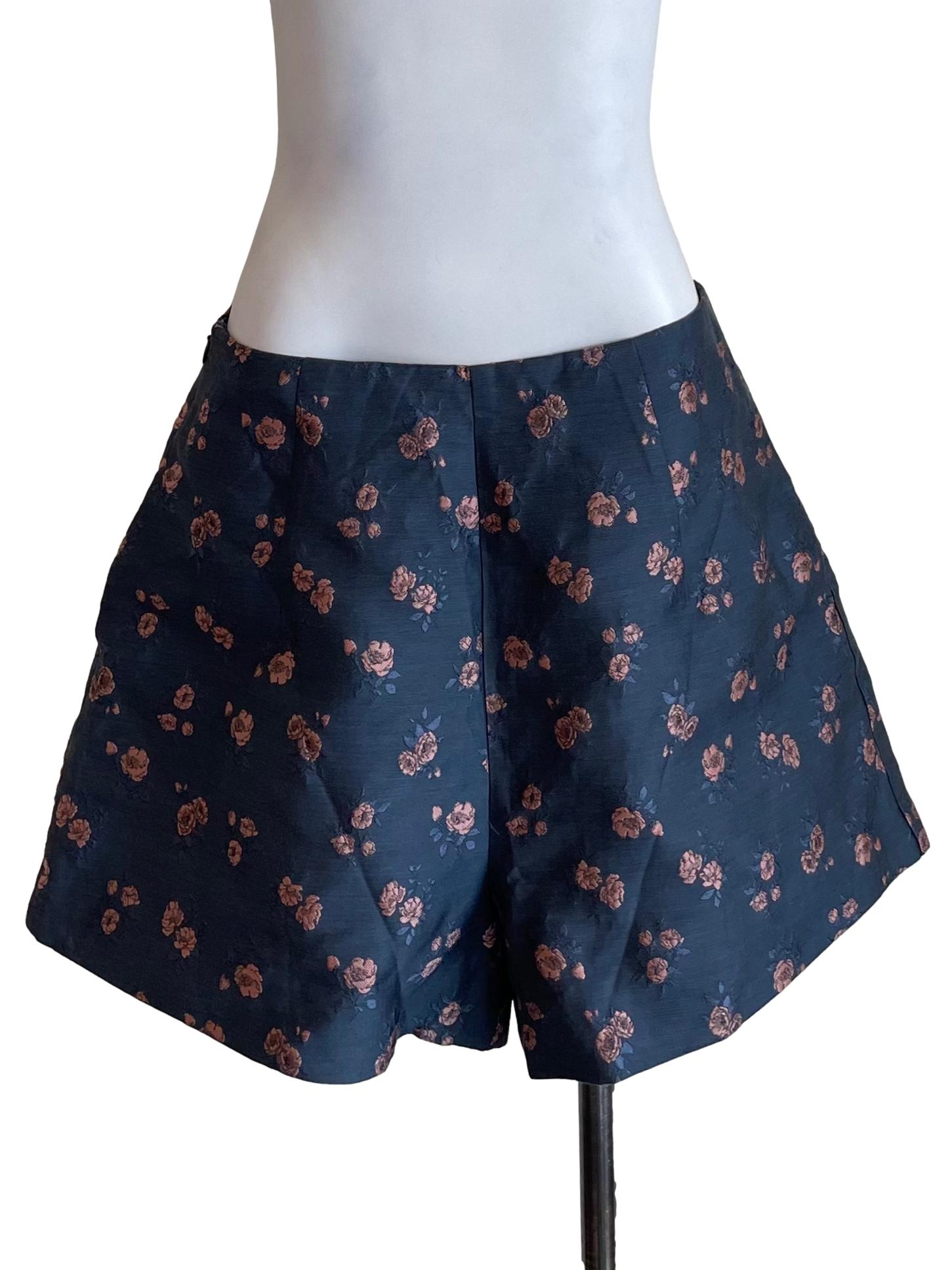 Aegean Blue Floral Shorts