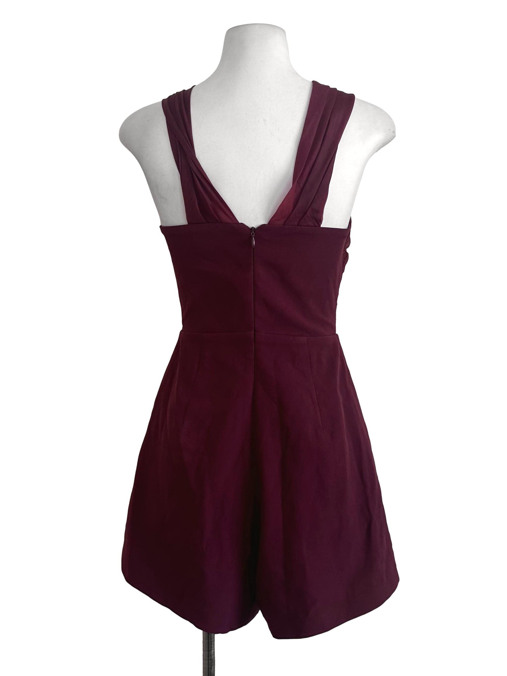 Maroon Red Romper