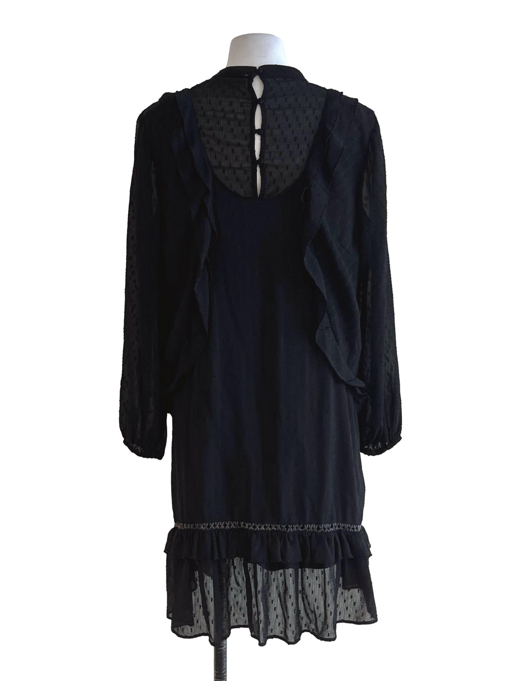 Black Lace Empire Dress