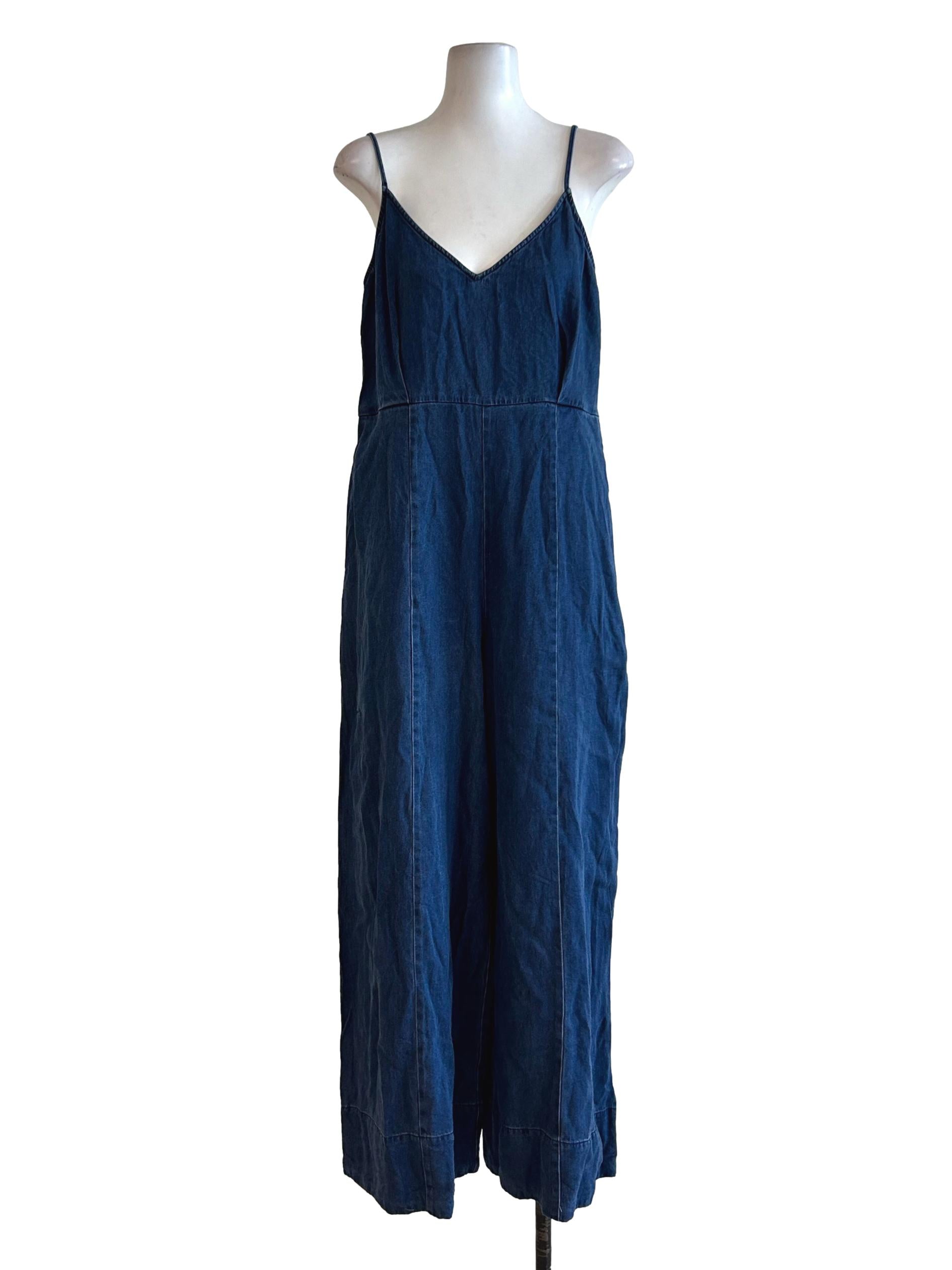Blue Denims Wide Leg Overalls LB