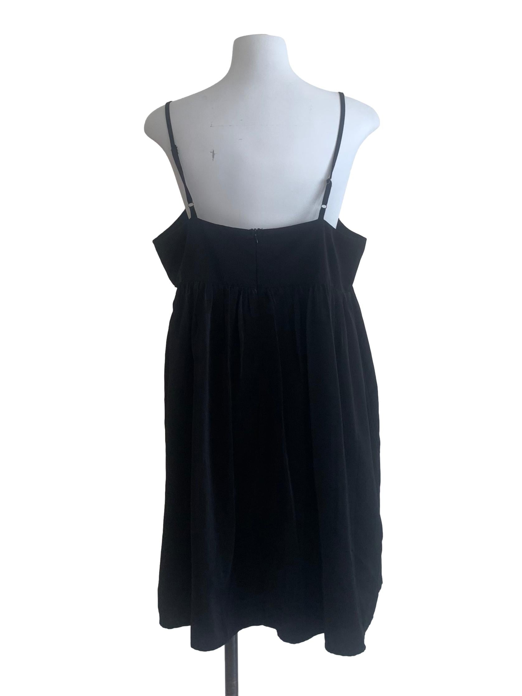 Black Spaghetti Strap Babydoll Dress