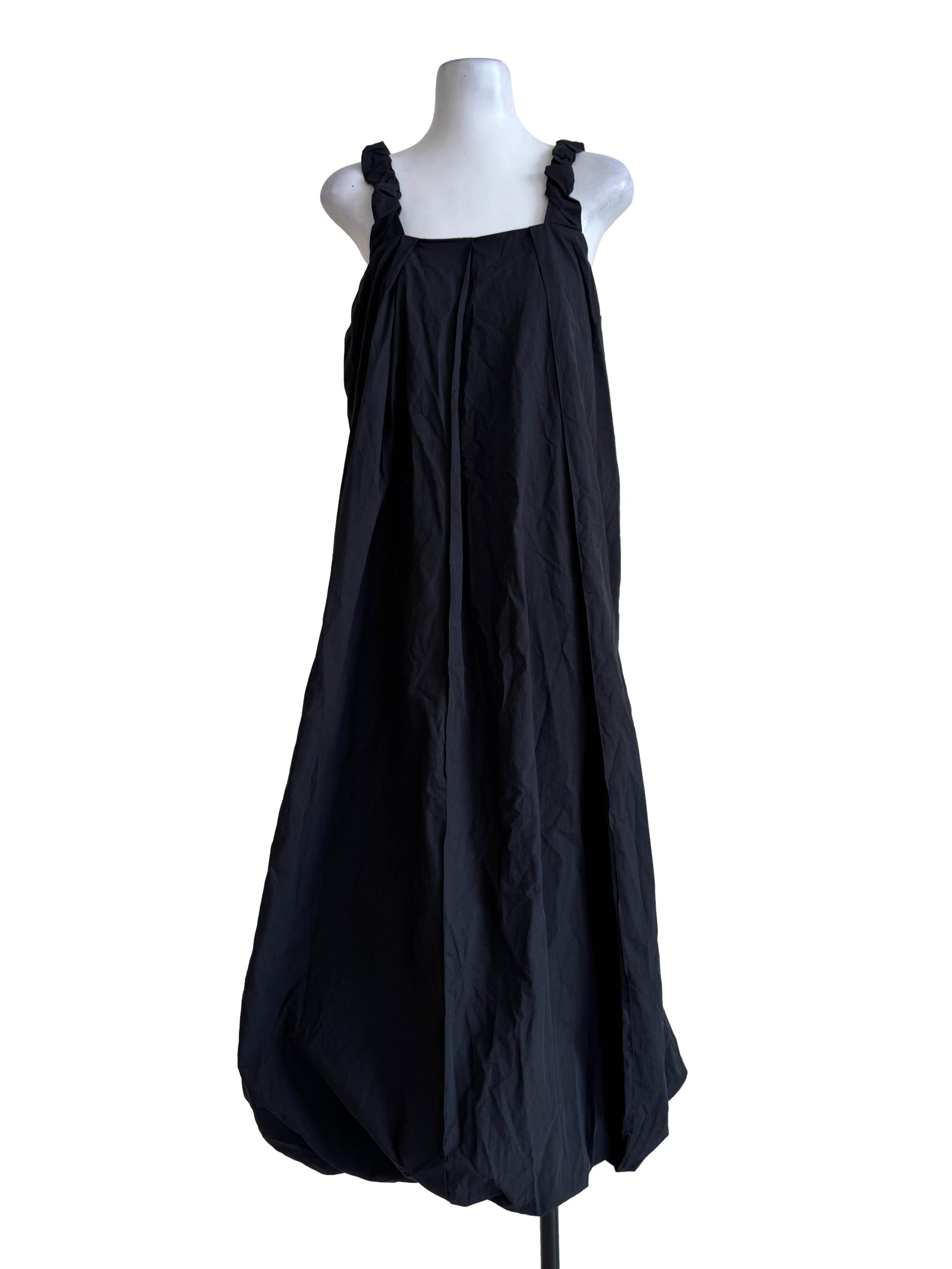Charcoal Sleeveless Balloon Dress
