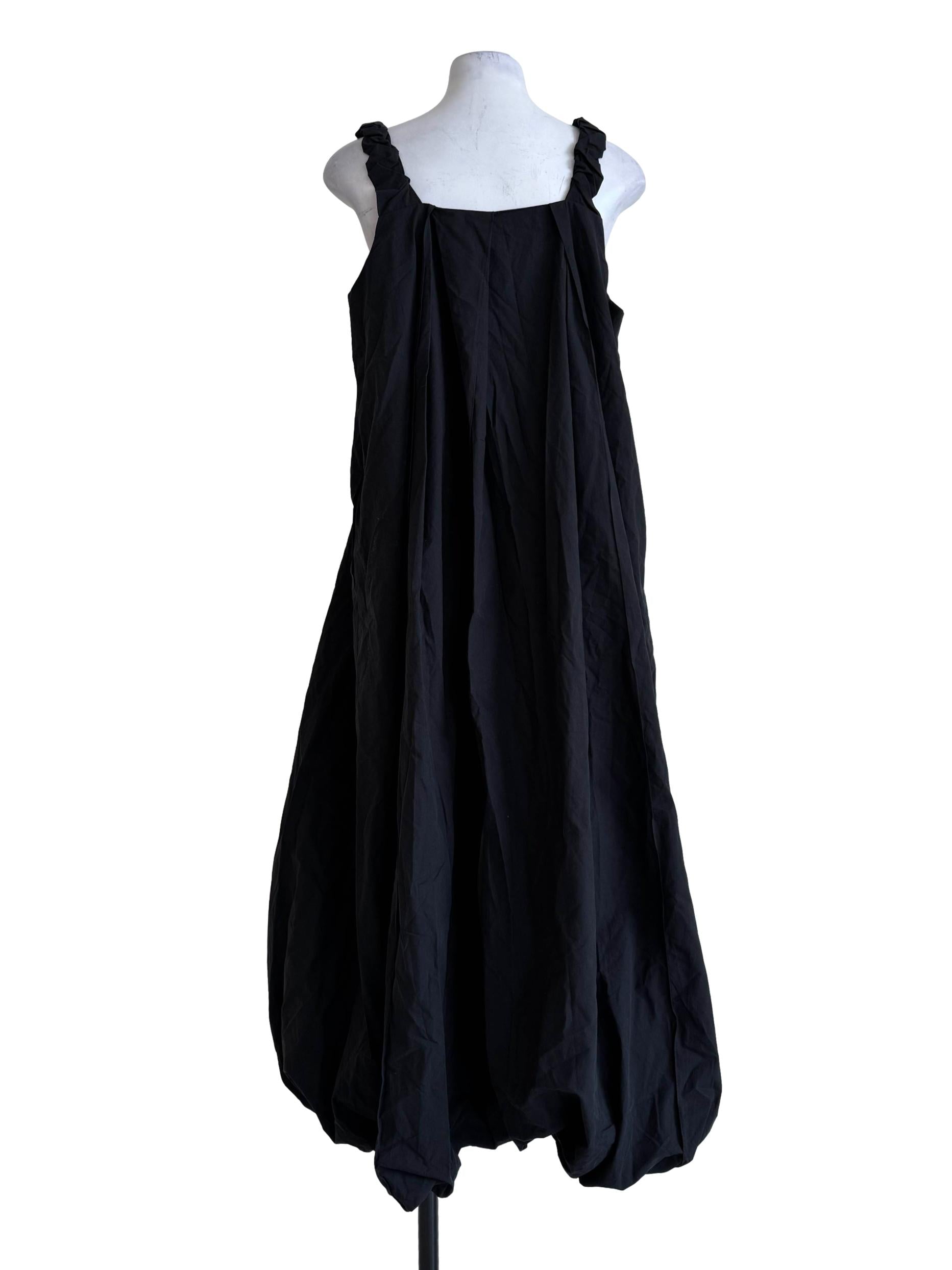 Charcoal Sleeveless Balloon Dress