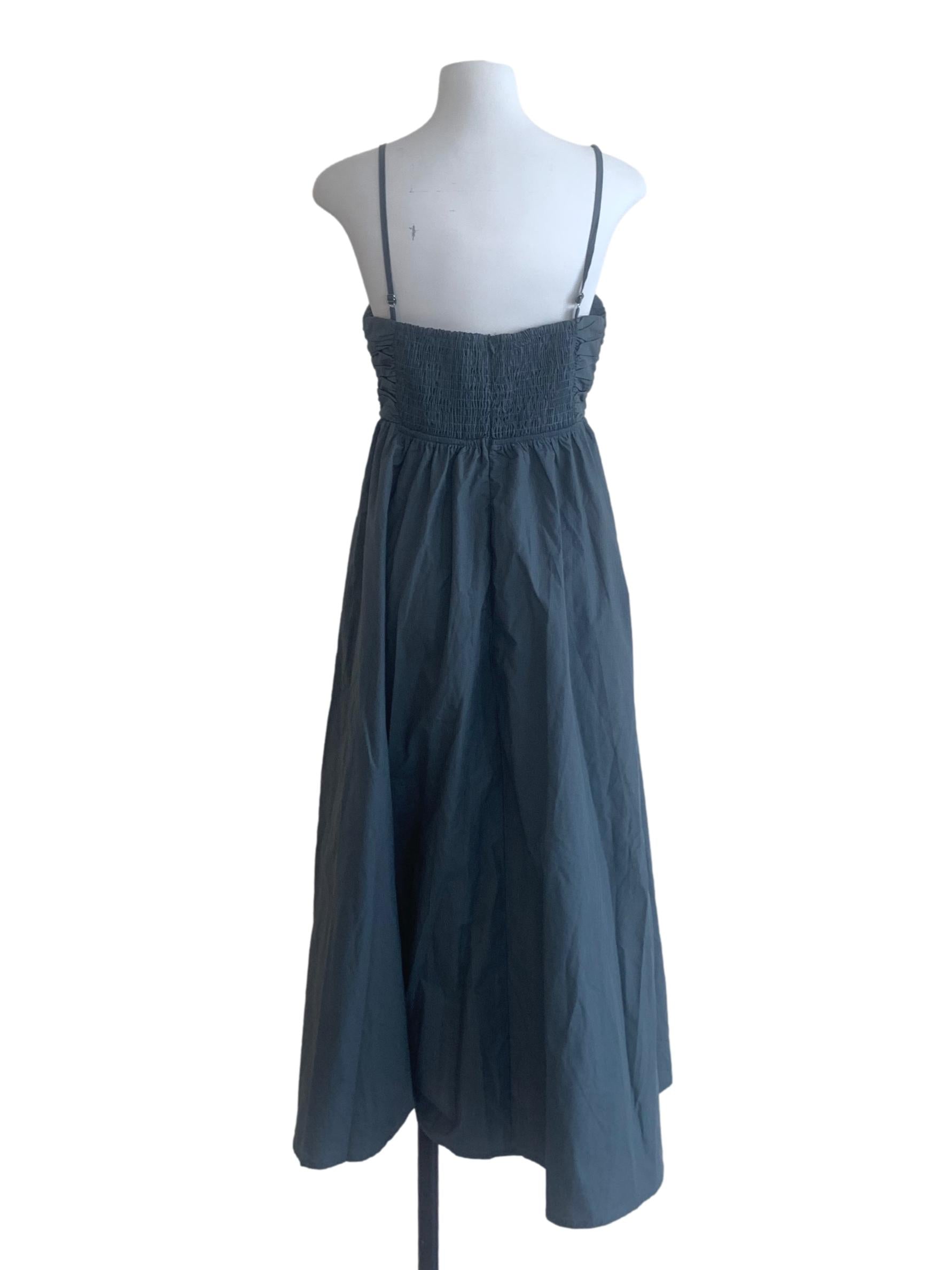 Slate Blue Spaghetti Strap Dress