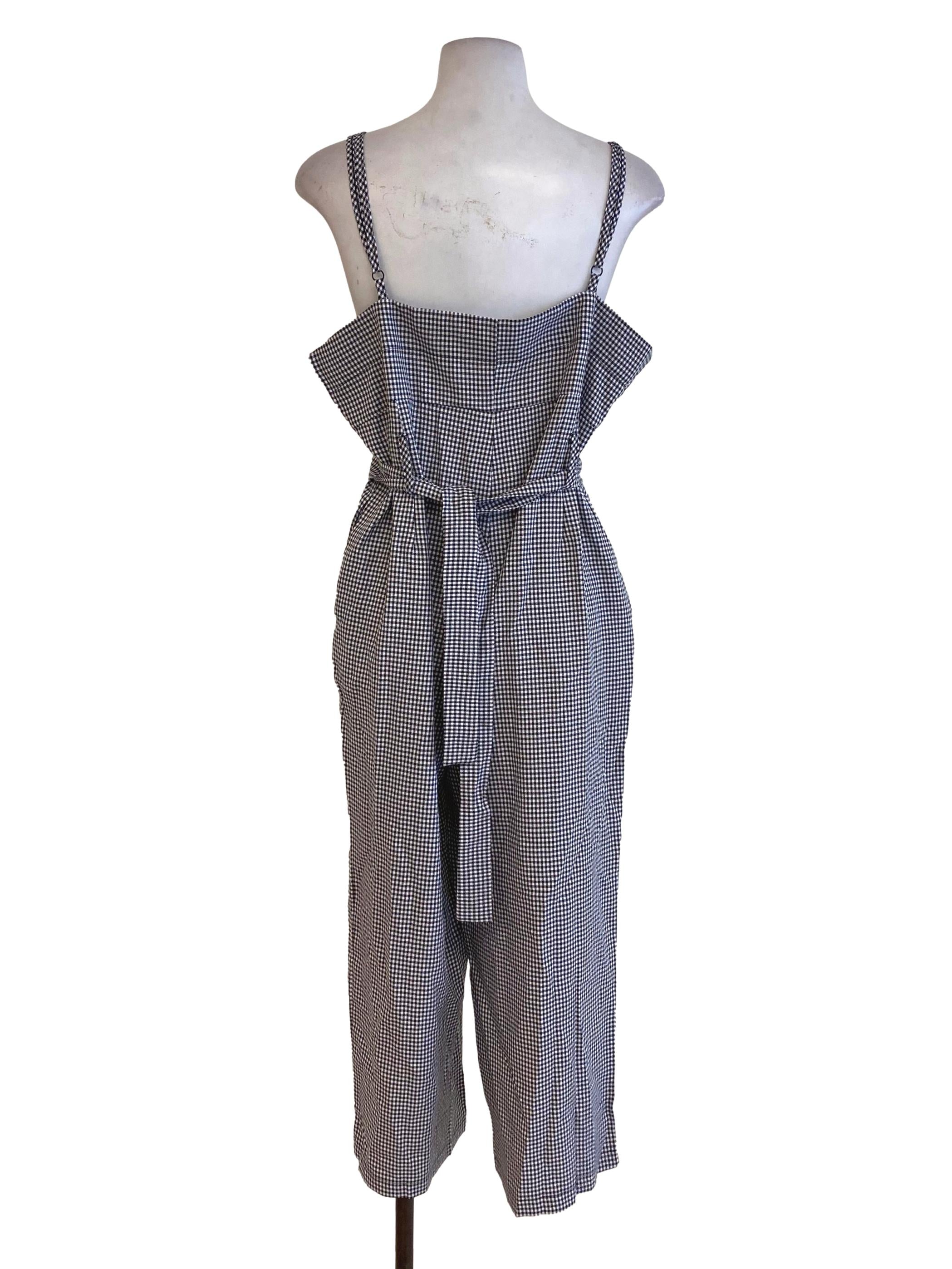 Black Gingham Jumpsuits