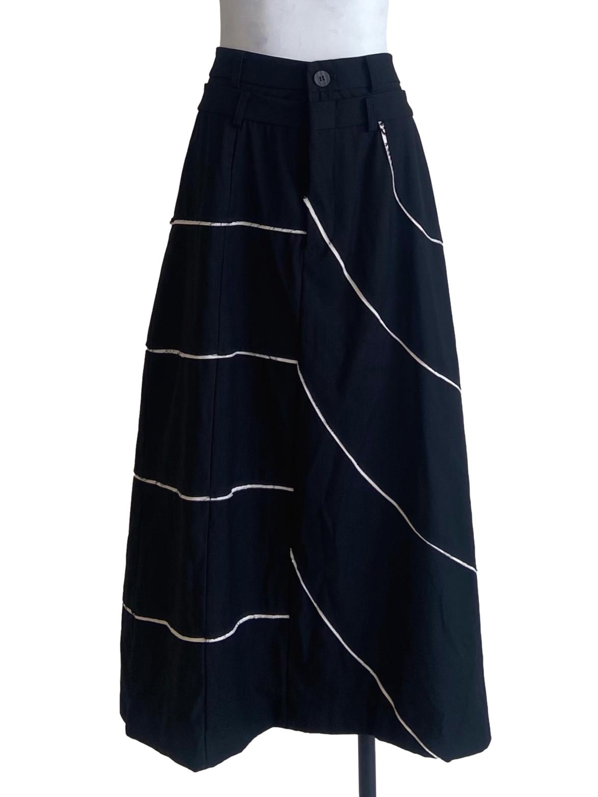 Black & White Tube Skirt