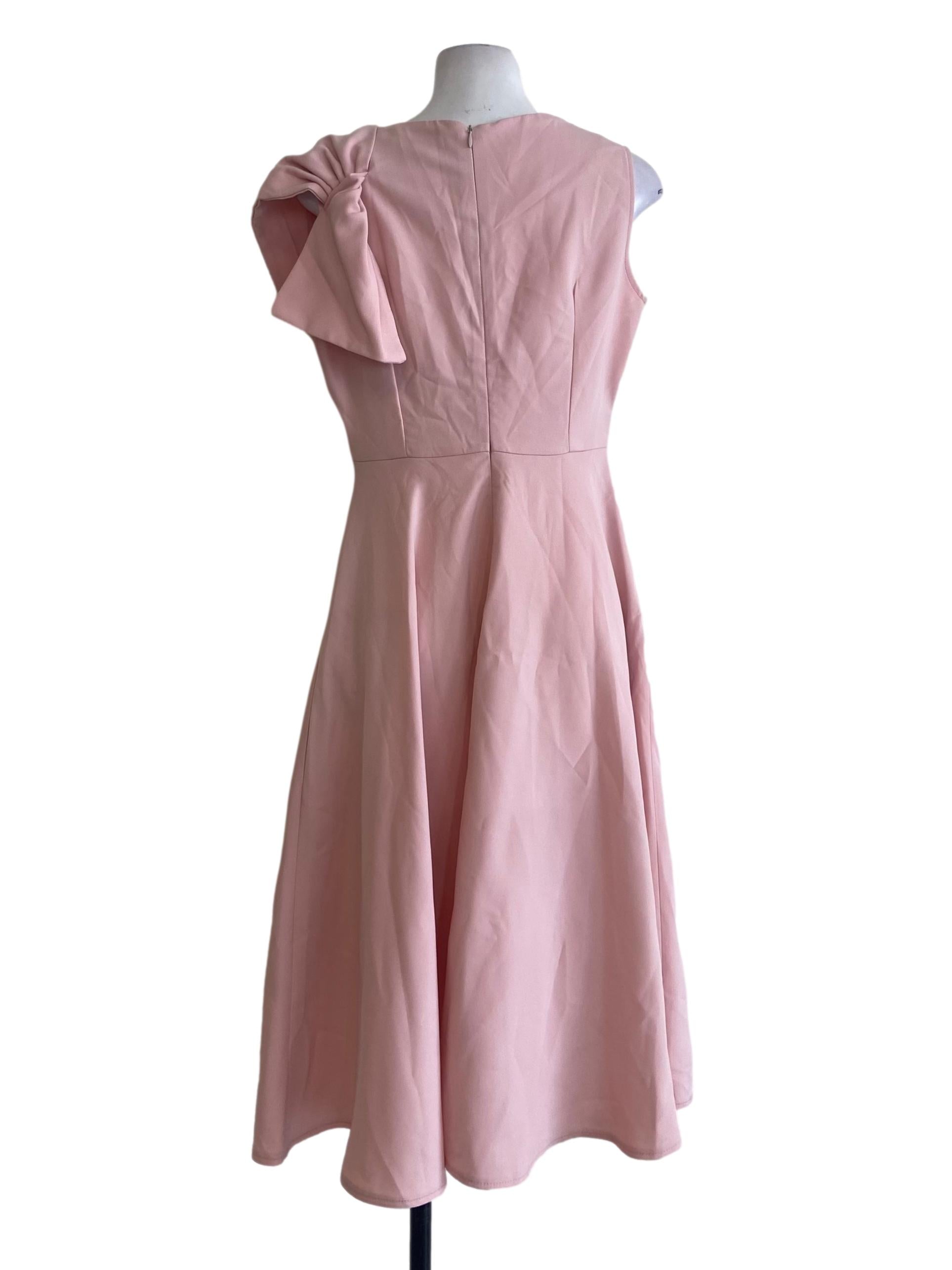 Rouge Pink Sleeveless Empire Dress