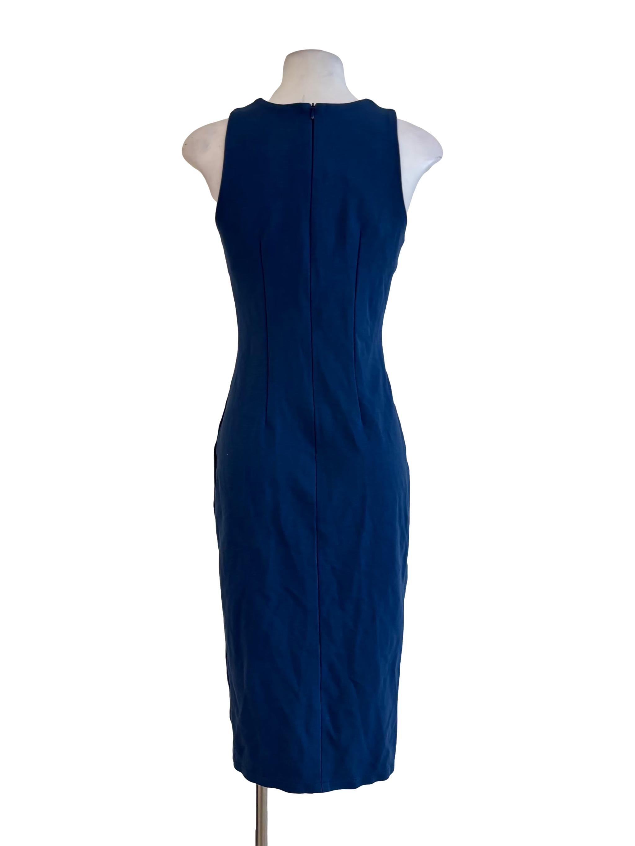 Lapis Blue Sleeveless Pencil Dress