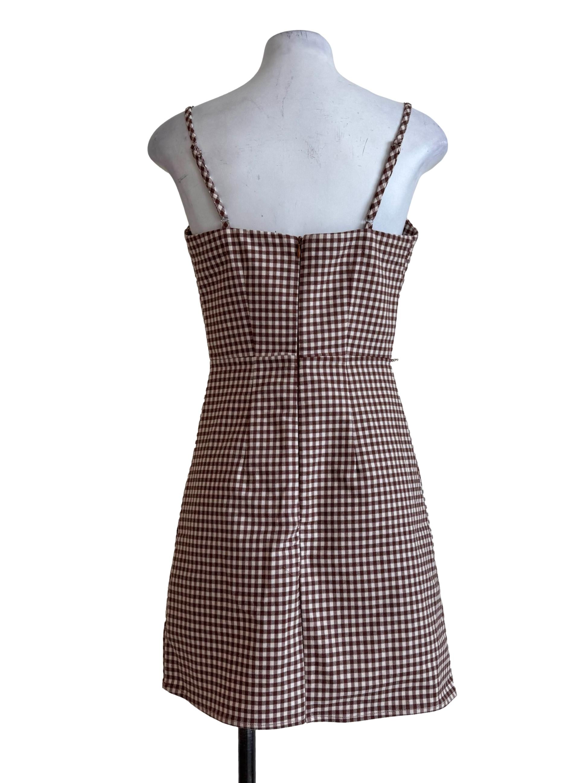 Gingerbread Gingham Hourglass Dress