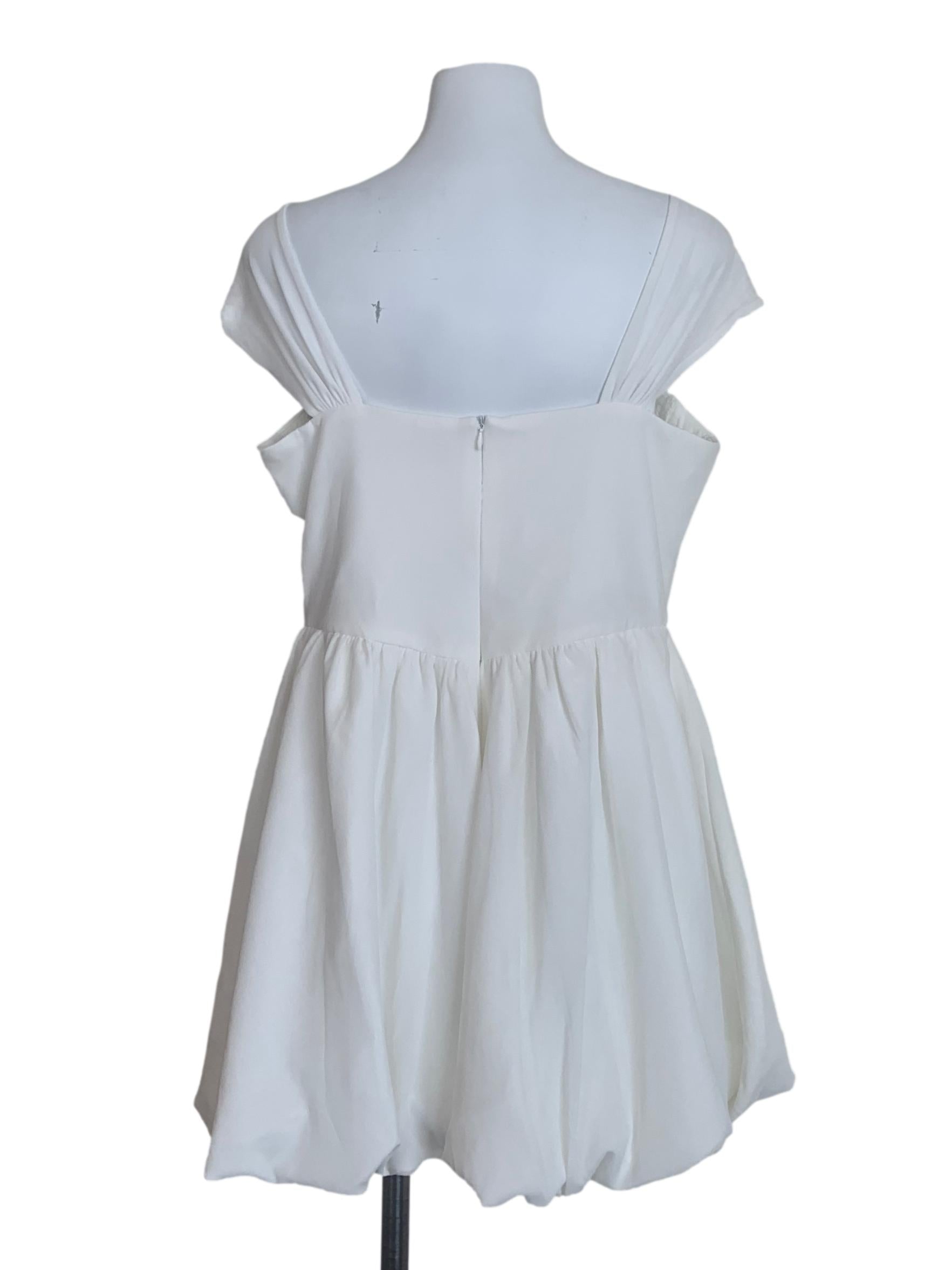 Ivory White Balloon Dress